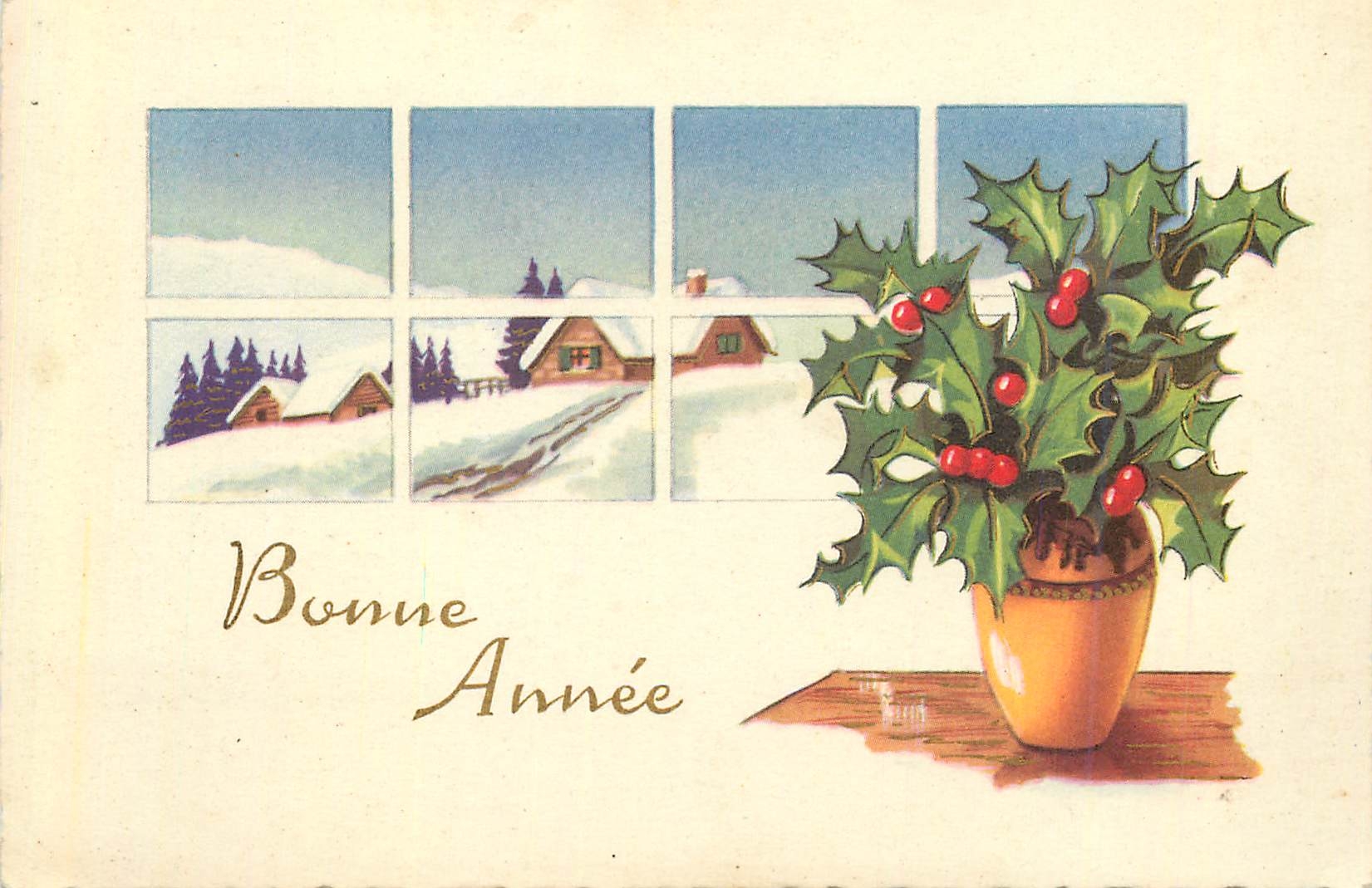 CPA Bonne annee