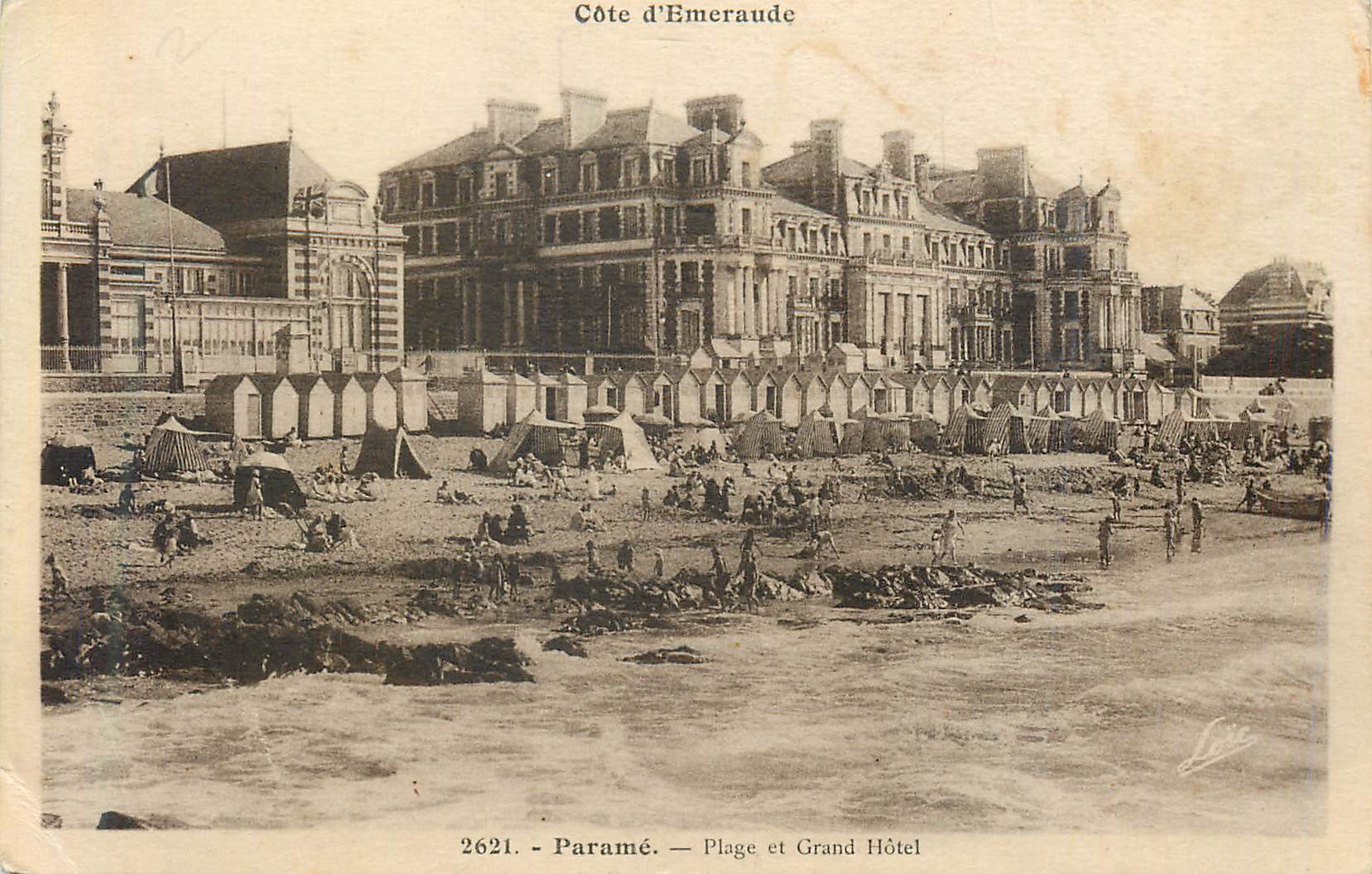 Paramé — Strand und Grand Hotel — Côte d'Émeraude