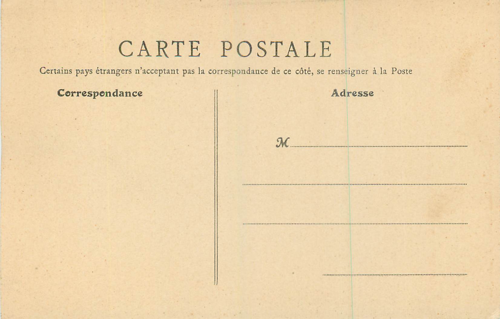 Fontainebleau — Galerie François Ier — B.F., Paris — Verso