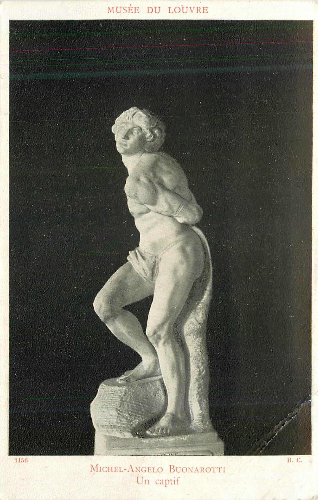 CPA Musee du louvre michel angelo buonarotti un captif