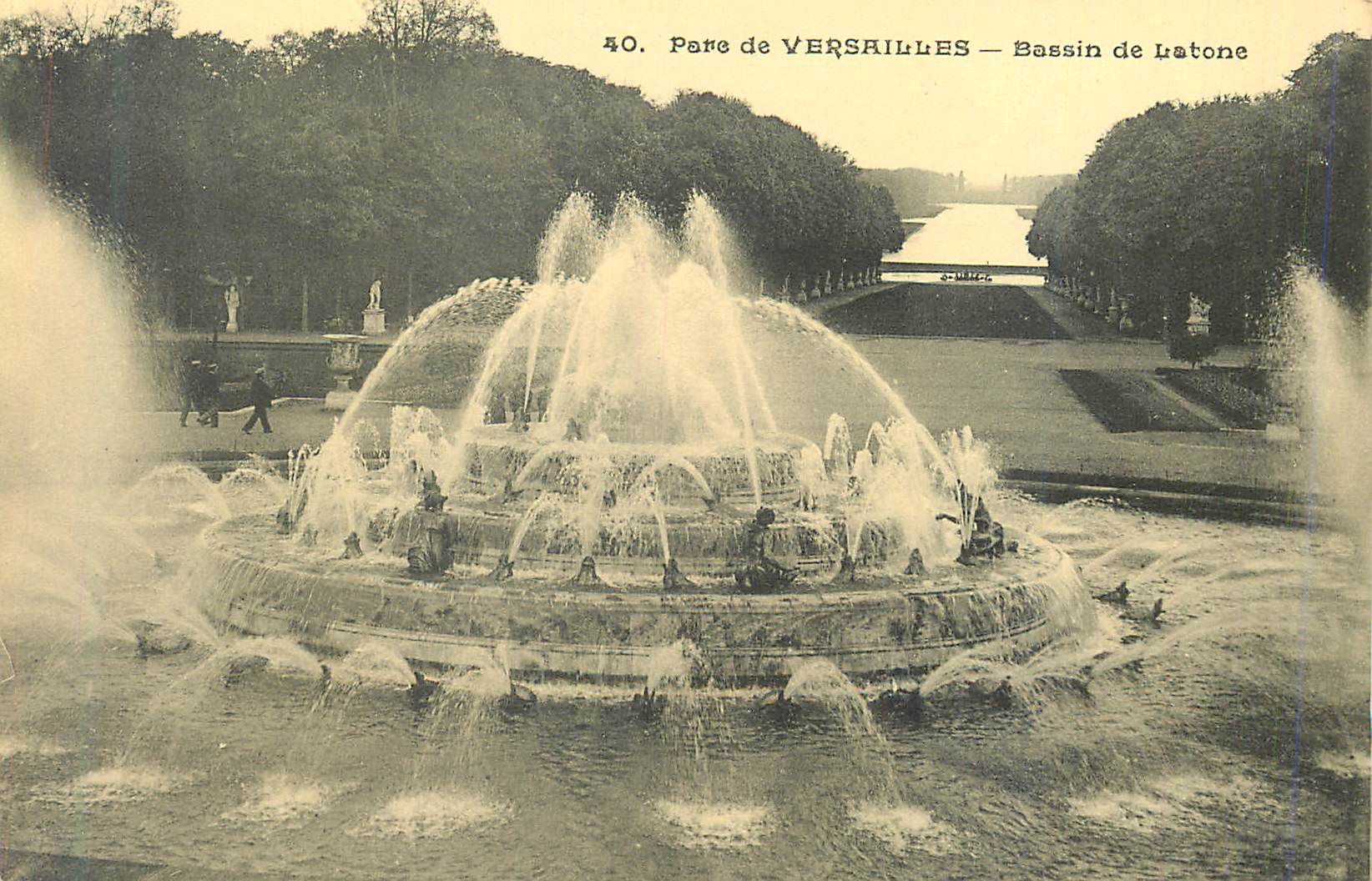 CPA 40 parc de versailles bassin de latone