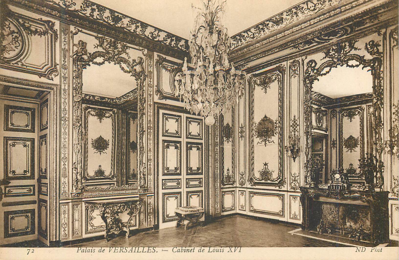 CPA 72 palais de versailles cabinet de louis xvi