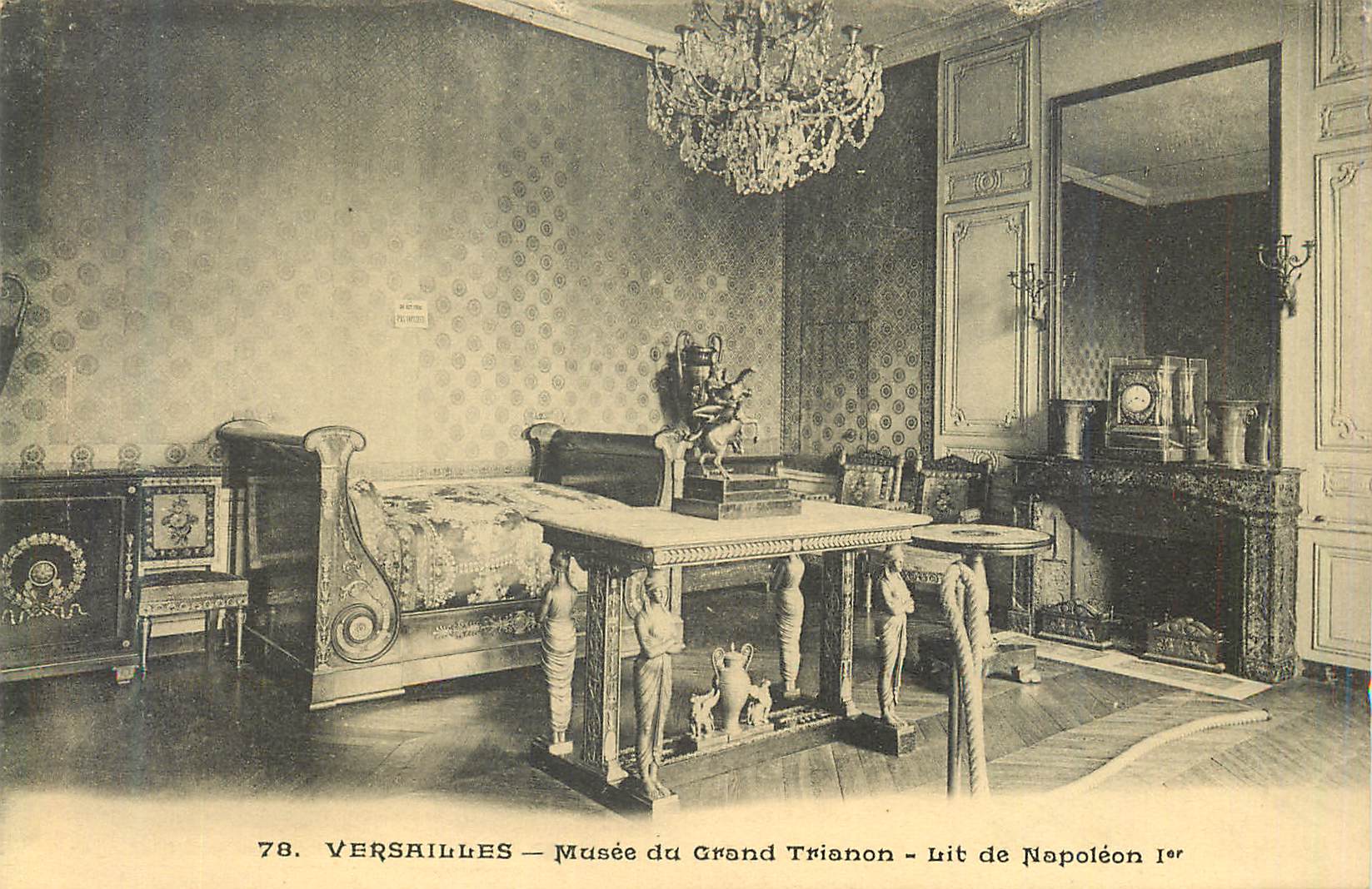 CPA 78 versailles musee du grand trianon lit de napoleon 1er