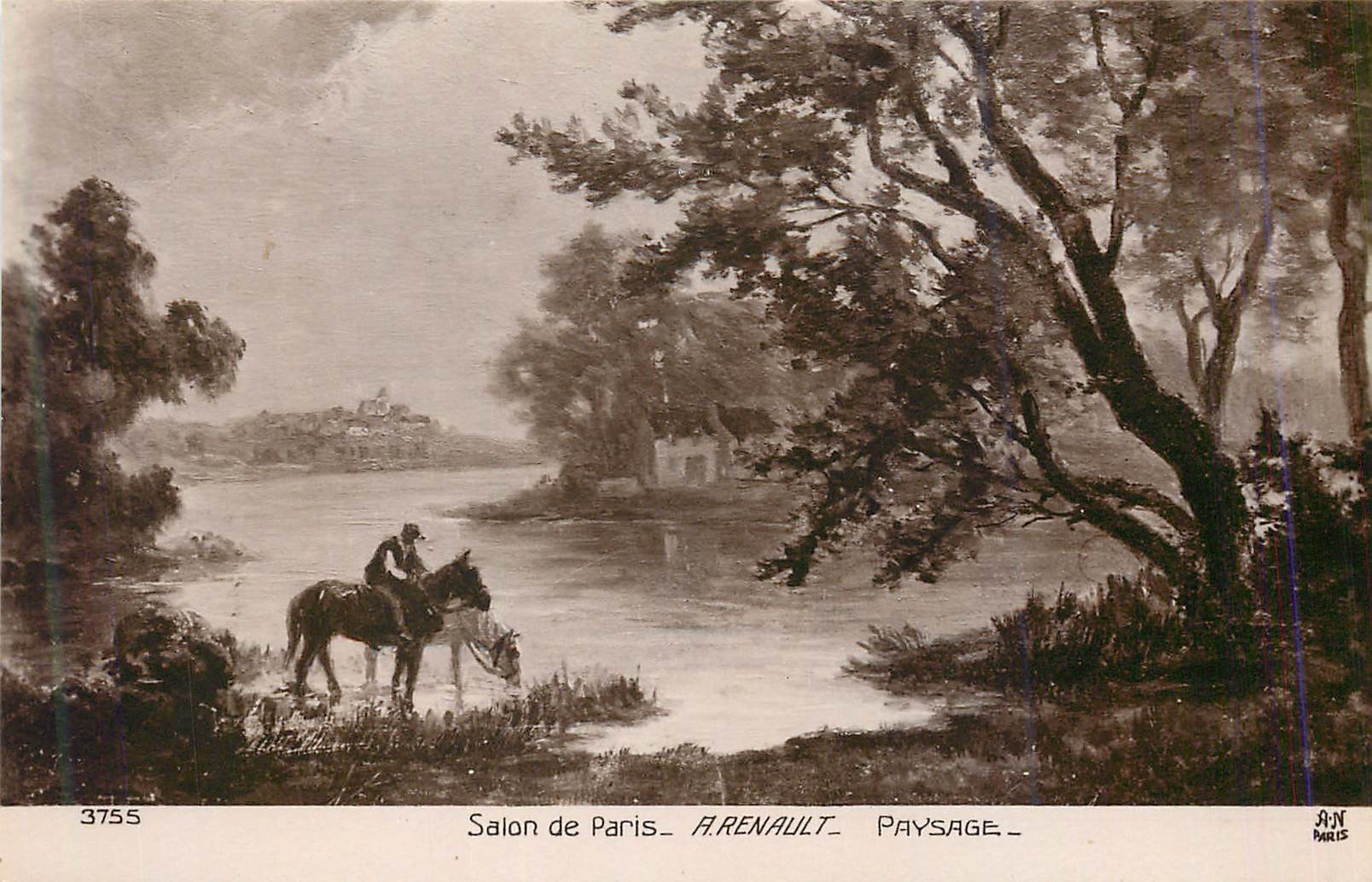 CPA 3755 salon de paris a renault paysage