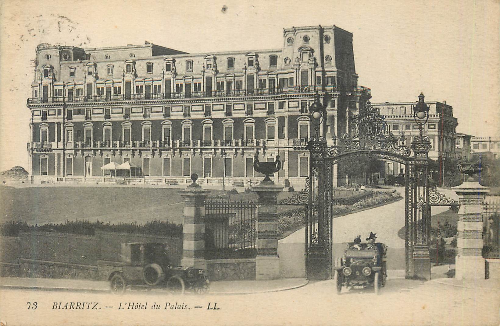 CPA 73 biarritz l hotel du palais Automobile