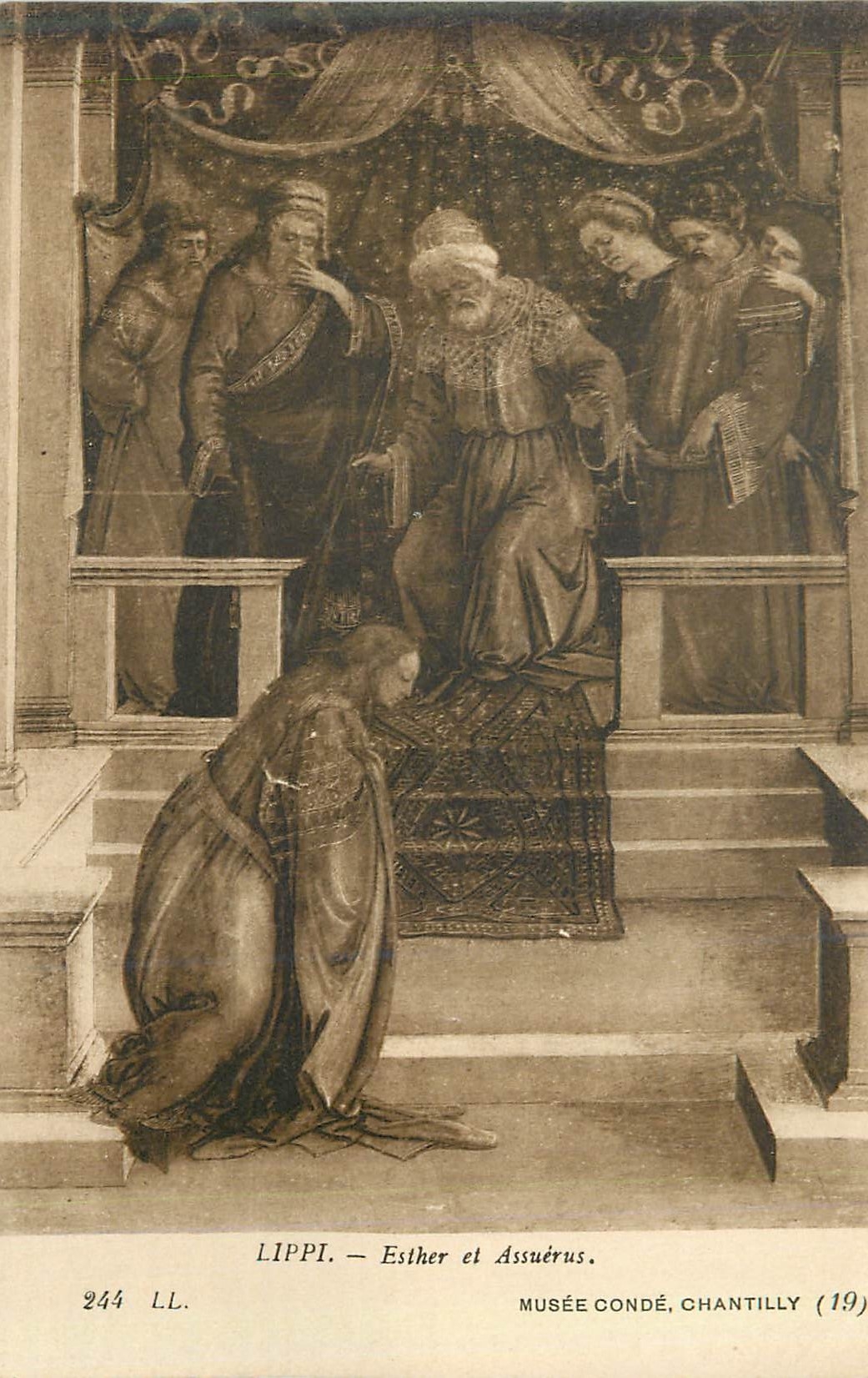 CPA Lippi esther et assuerus 244 musee conde chantilly (19)