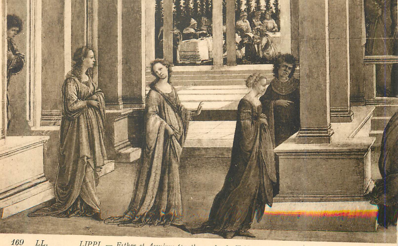 CPA 187 lippi esther et assuerus (partie gauche du tableau) musee conde chantilly (19)