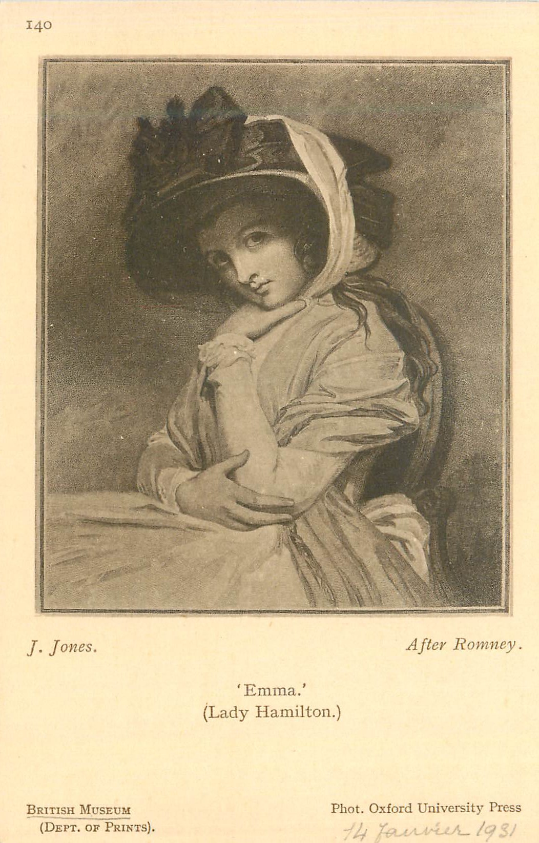 CPA Emma (lady hamilton) British museum Jones 