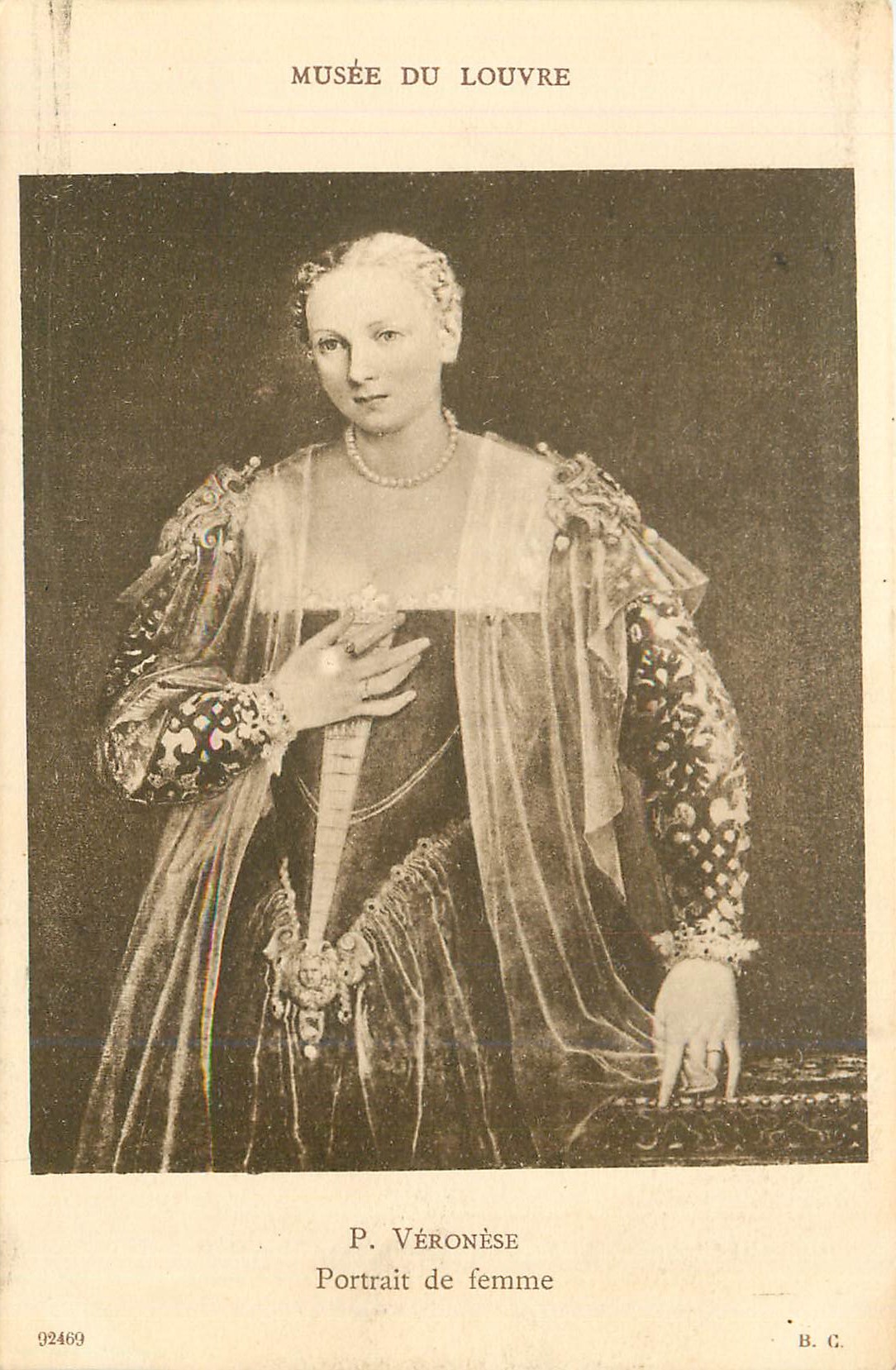 CPA Musee de louvre p veronese portrait de femme