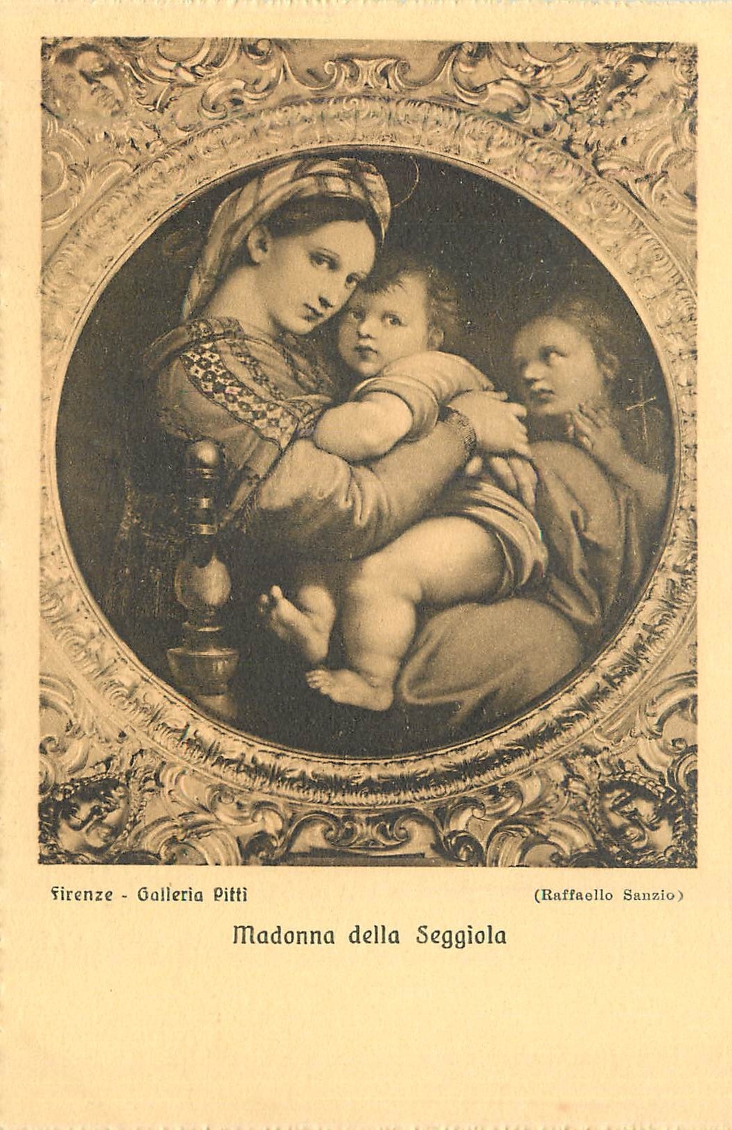 CPA Firenze galleria pitti (raffaelo sanzio) madonna della seggiola