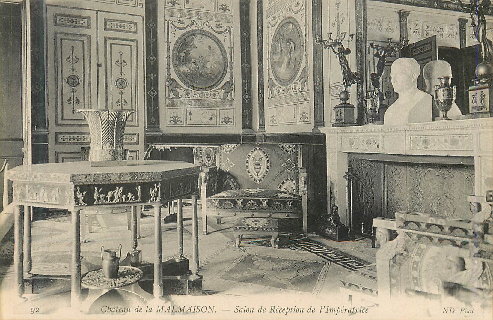 CPA 92 chateau de la malmaison salon de reception de l imperatrice