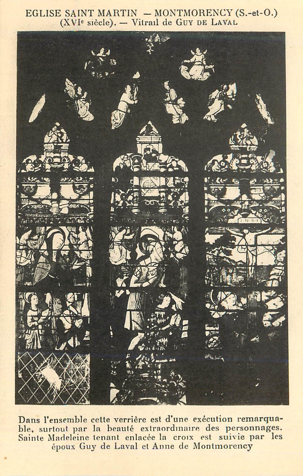 CPA Eglise saint martin montmorency (s et o) (xvi siecle) vitrail de guy de laval
