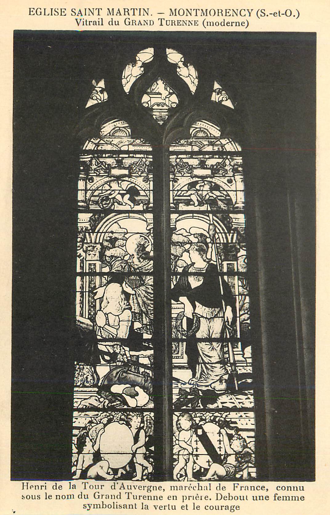 Église Saint-Martin – Montmorency (S.-et-O.) – Vitrail du Grand Turenne (moderne)