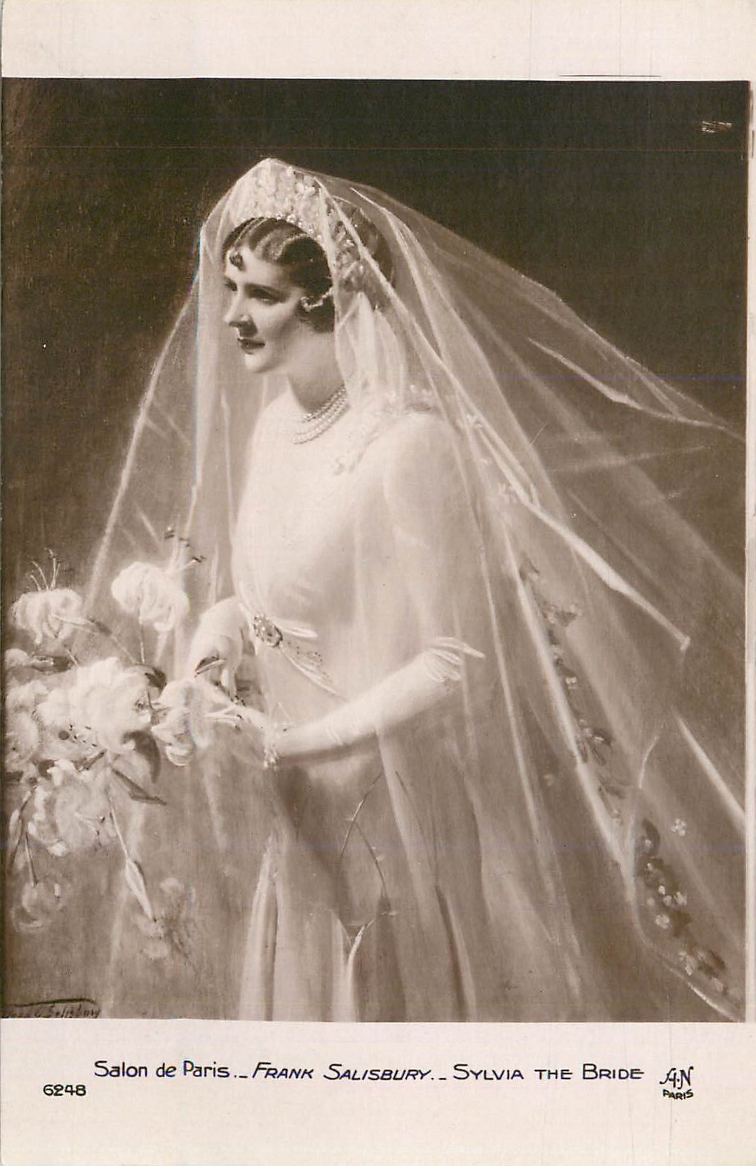 CPA Salon de paris frank salisbury sylvia the bride 6248