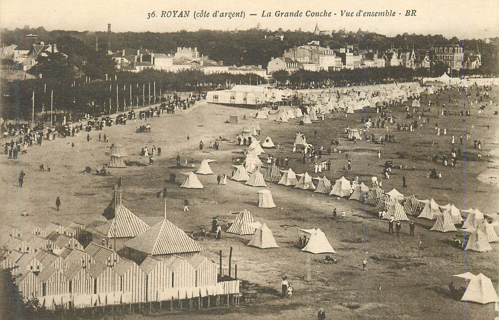 ROYAN (côte d'argent) — La Grande Conche — Vue d'ensemble — BR