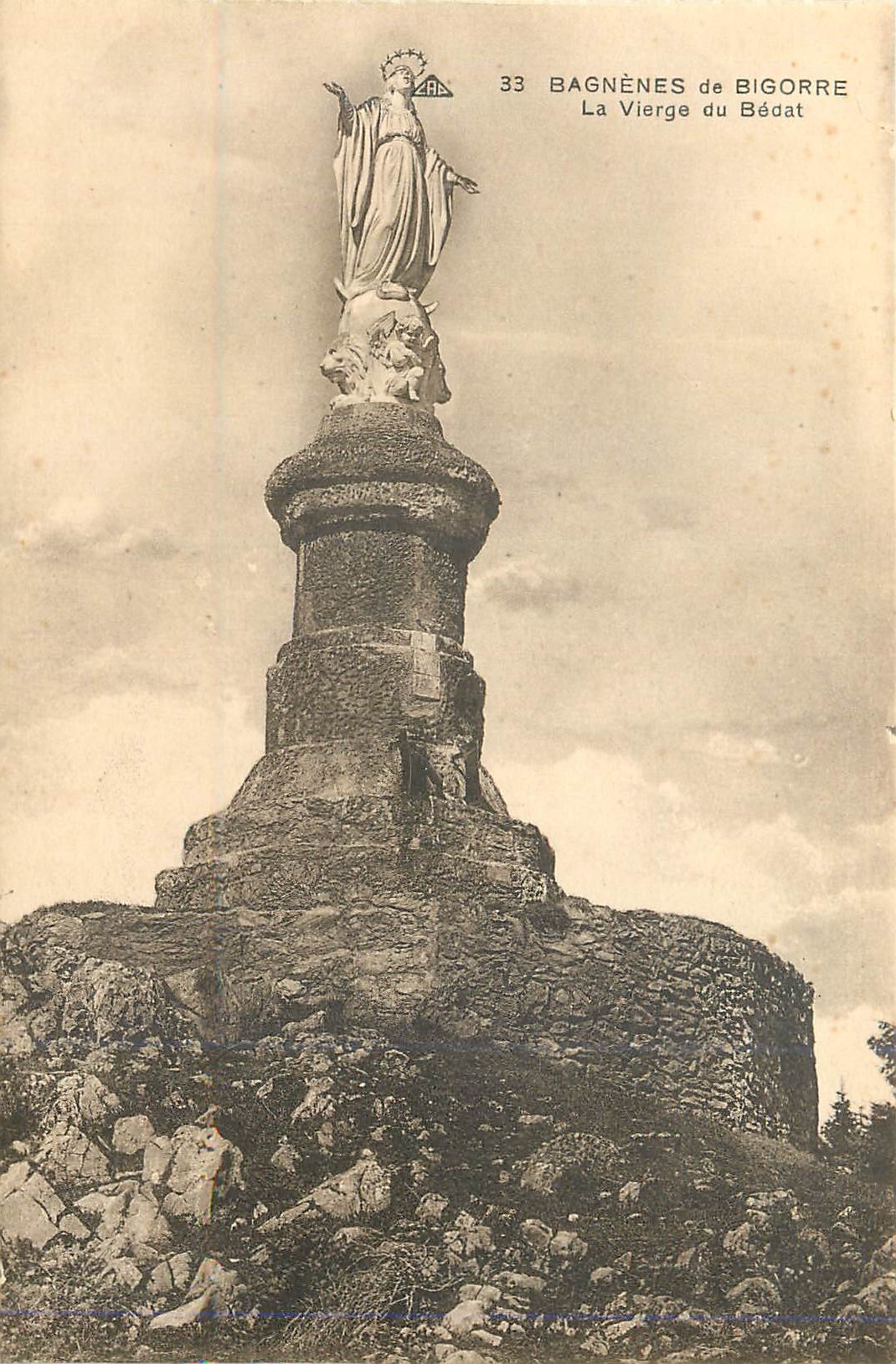 La Vierge du Bédat — Bagnères-de-Bigorre — Cie Alsacienne des Arts Photomécaniques, Strasbourg