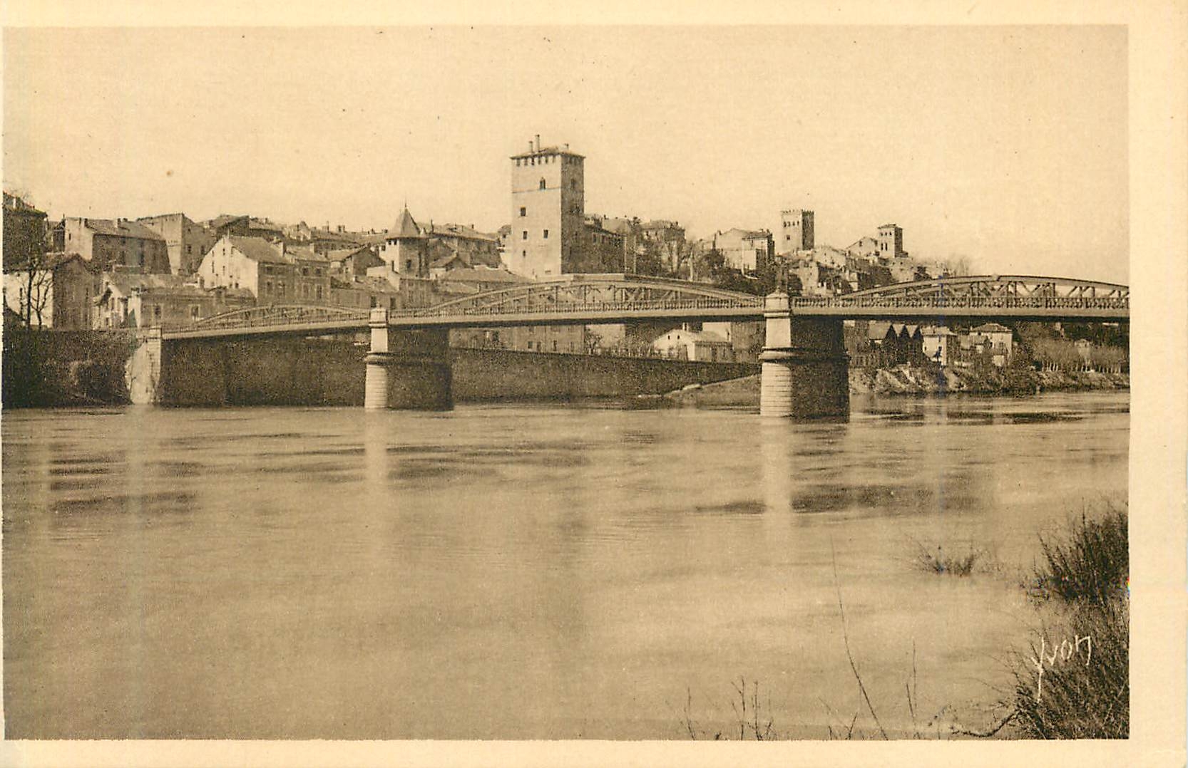 Cahors (Lot) — Le pont Cabessut et la ville — Éditions d'Art YVON