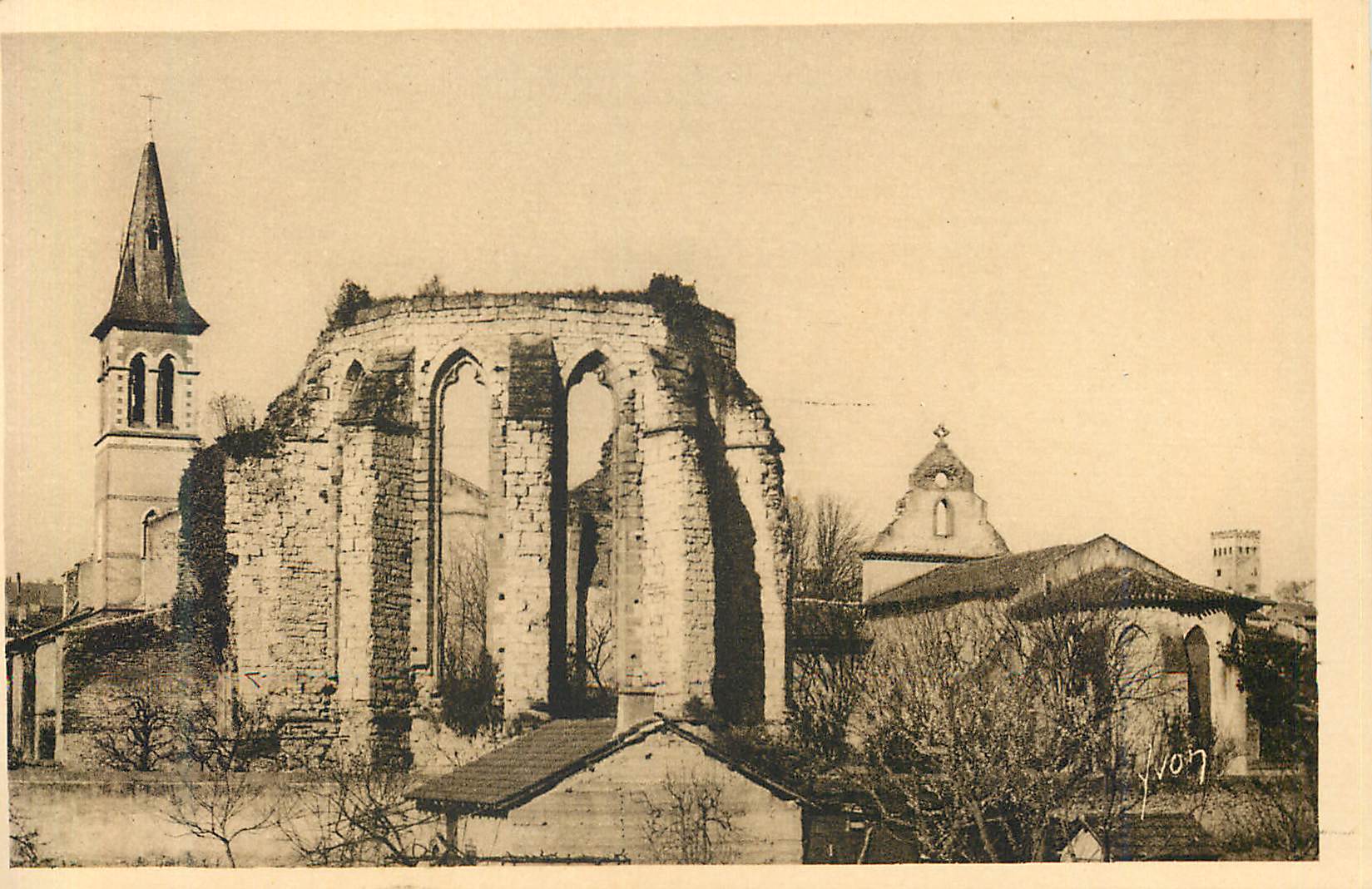 CPA La douce france cahors (lot) 15 ruines de l eglise des jacobins