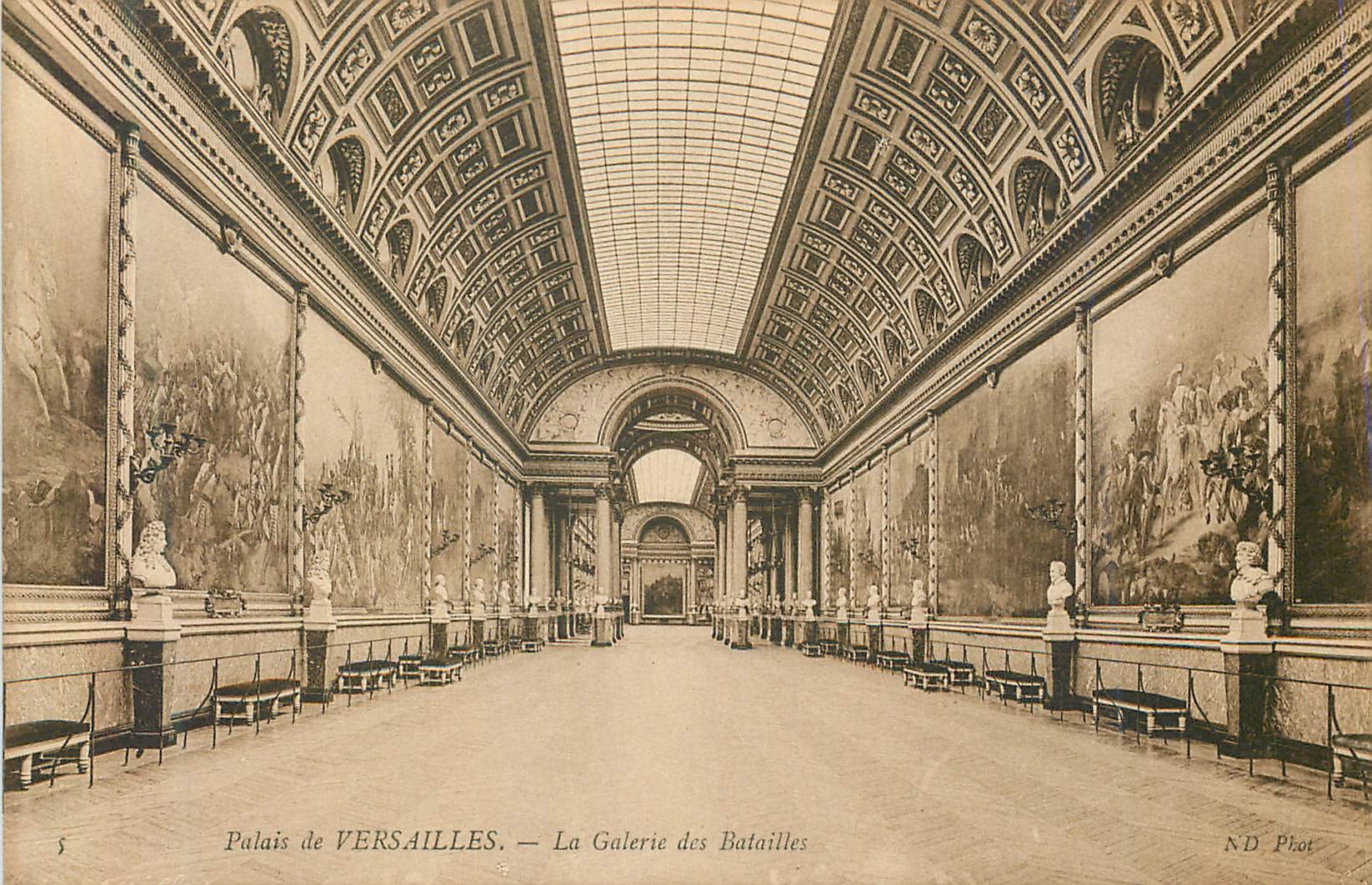CPA Palais de versailles la galerie des batailles