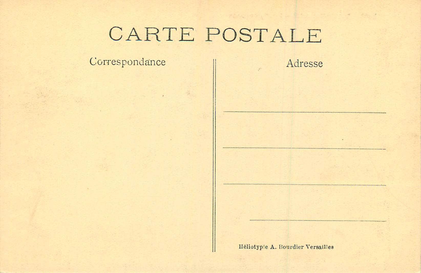 CPA 285 versailles la pyramide — Verso