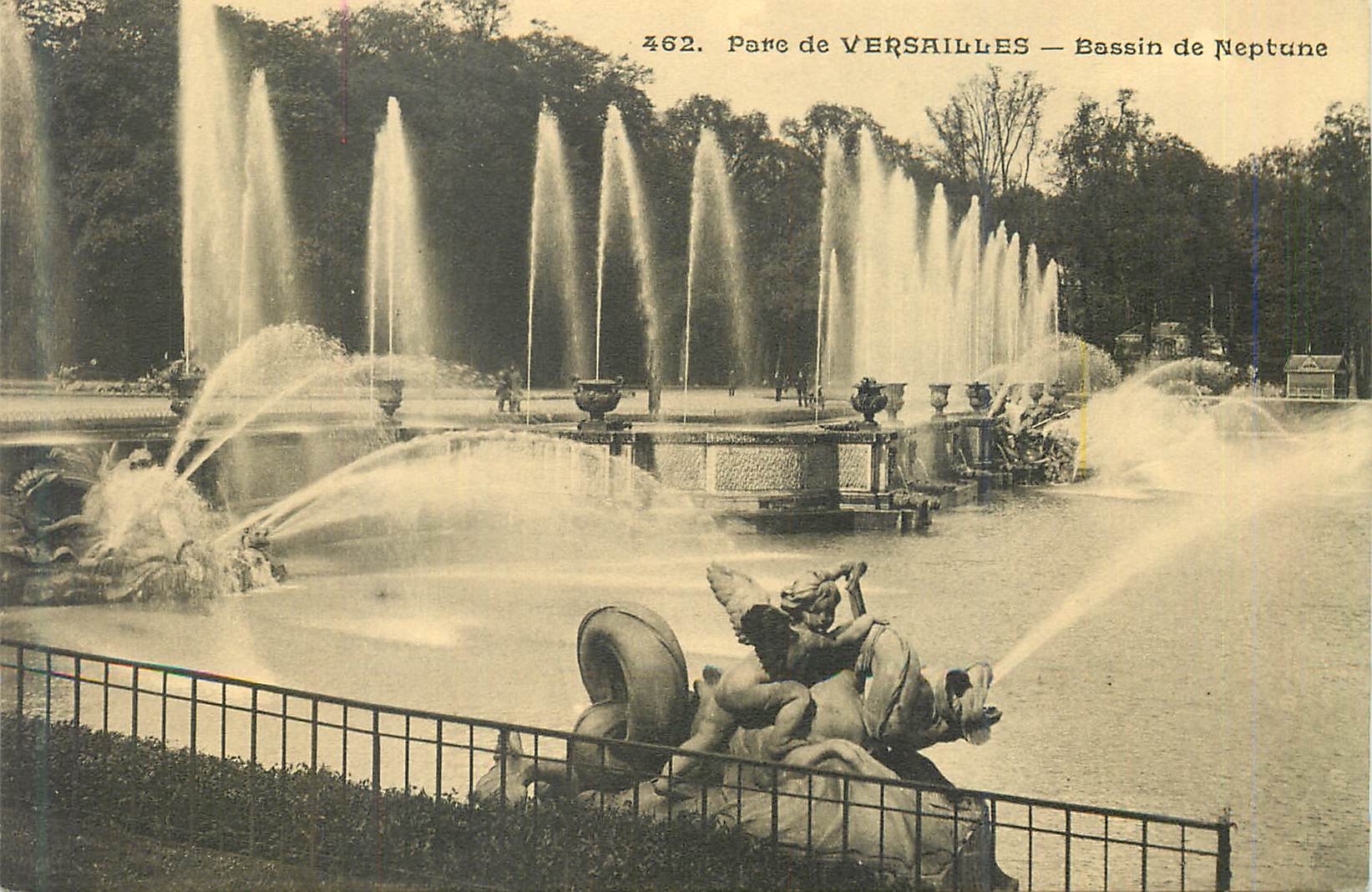 CPA 462 parc de versailles bassin de neptune