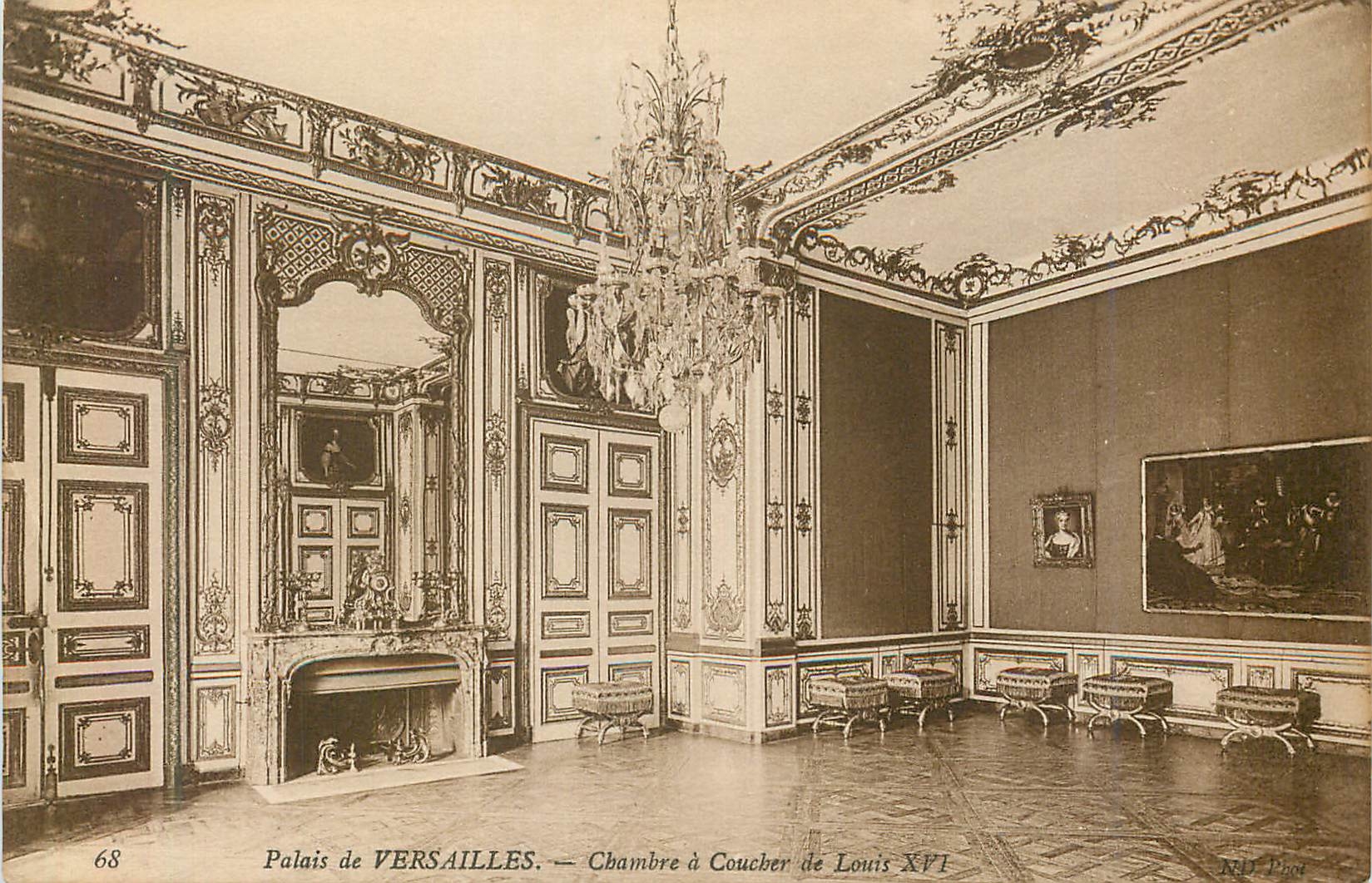 CPA 68 palais de versailles chambre a coucher de louis XVI