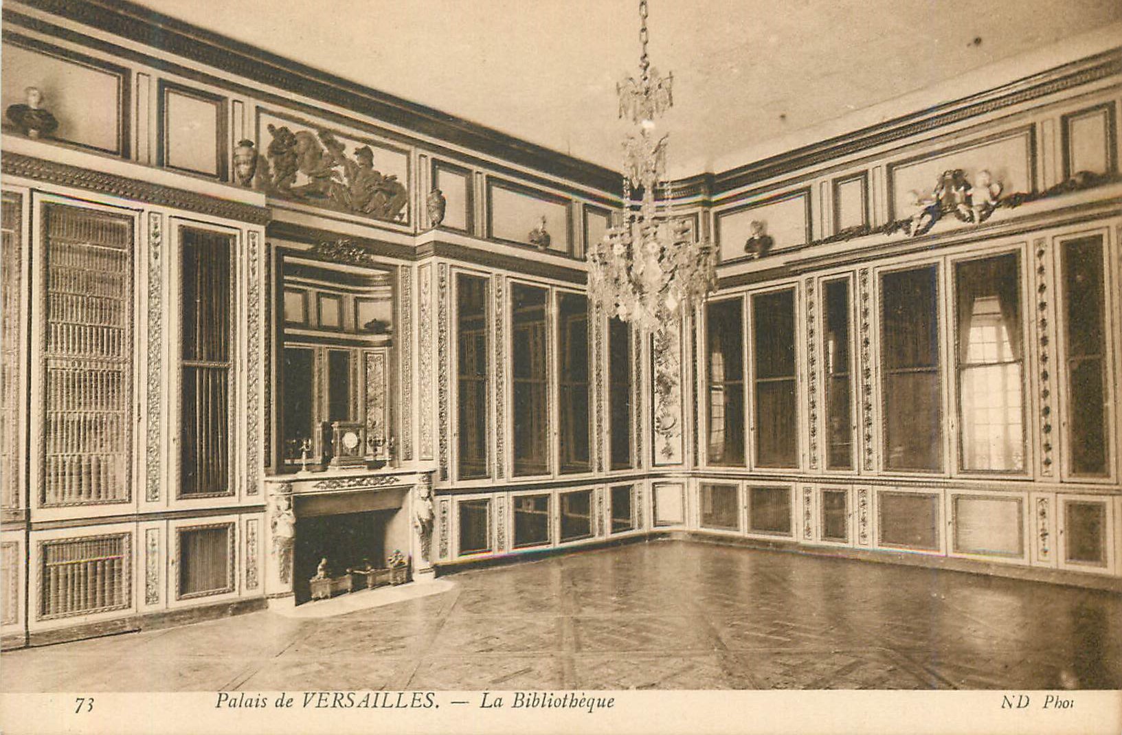 CPA 73 palais de versailles la bibliotheque