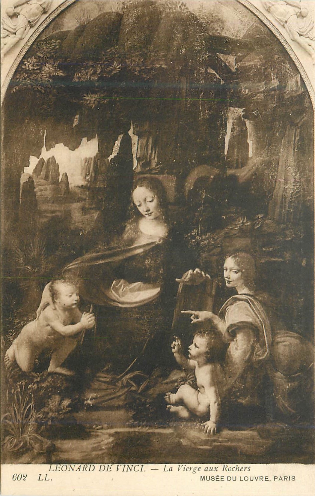 Leonard de Vinci — La Vierge aux Rochers — Musée du Louvre, Paris