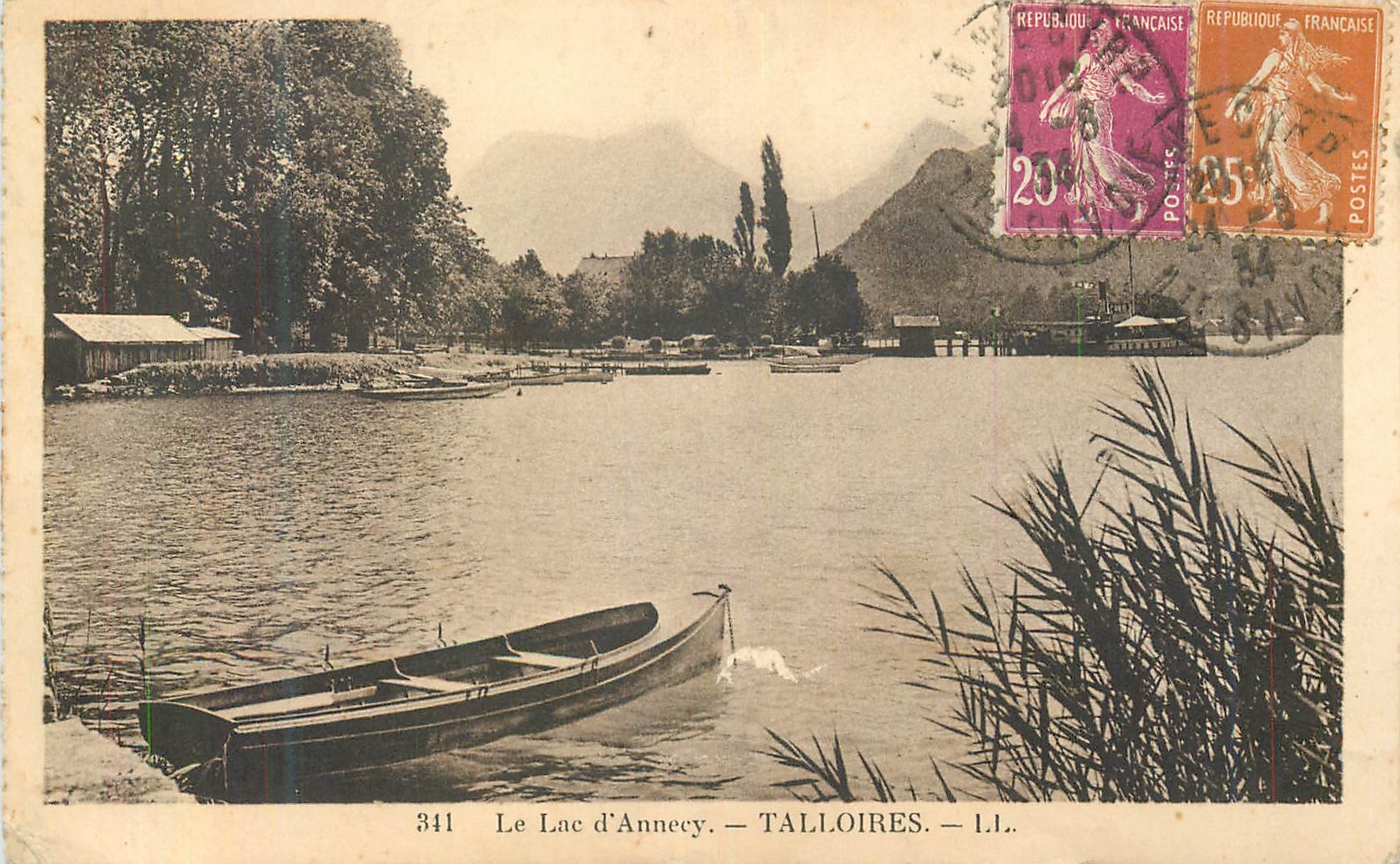 CPA 341 le lac d annecy talloires