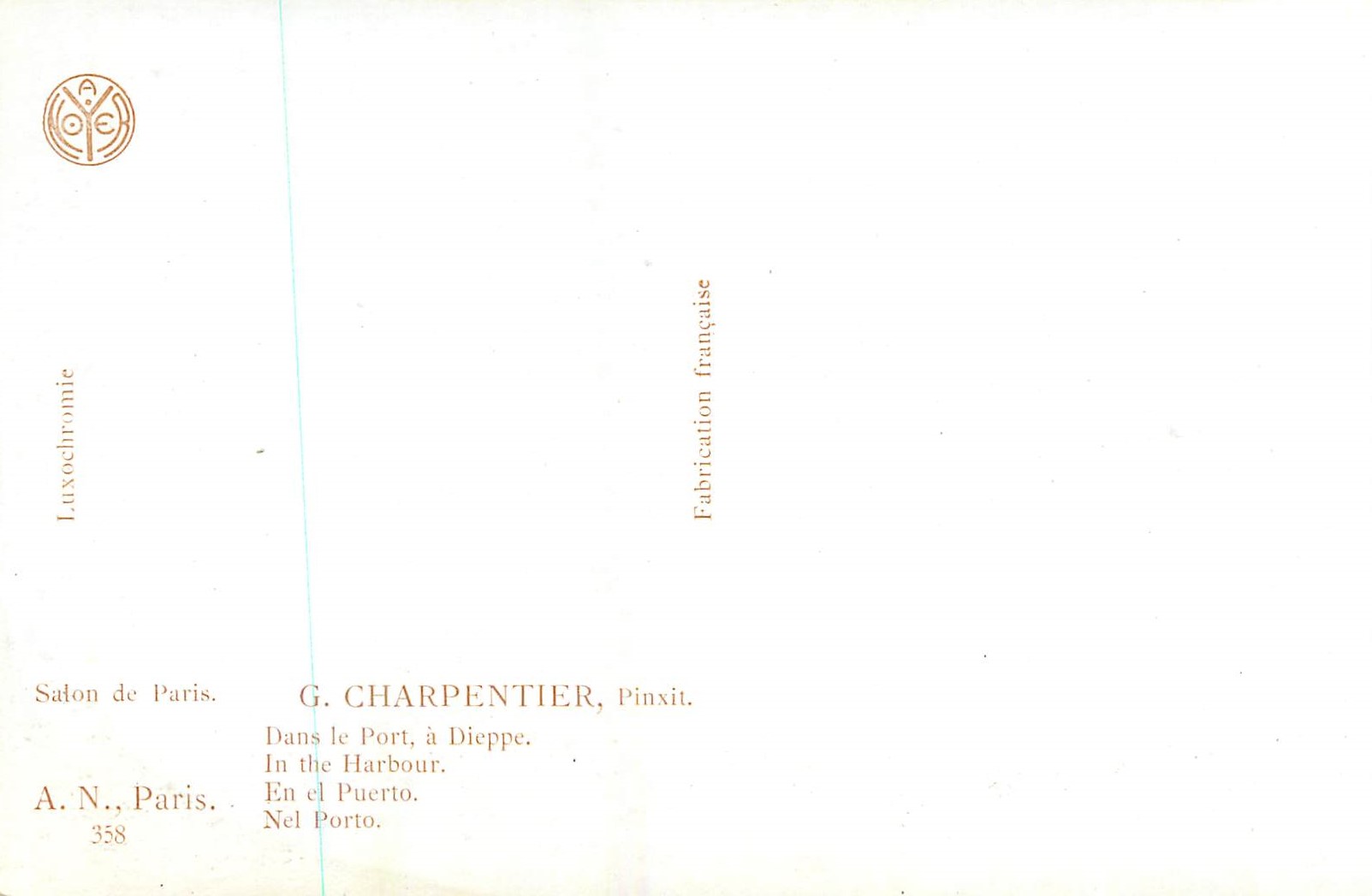 CPA Salon de paris g charpentier pinxit Bateaux de peche — Verso