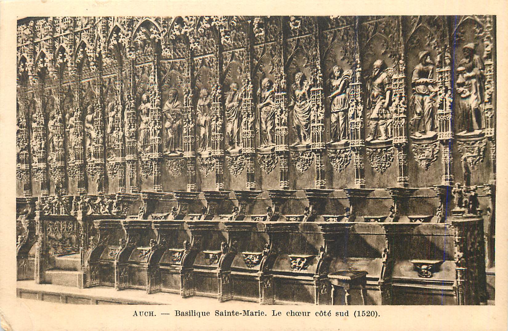 CPA Auch basilique sainte marie le choeur cote sud (1520)