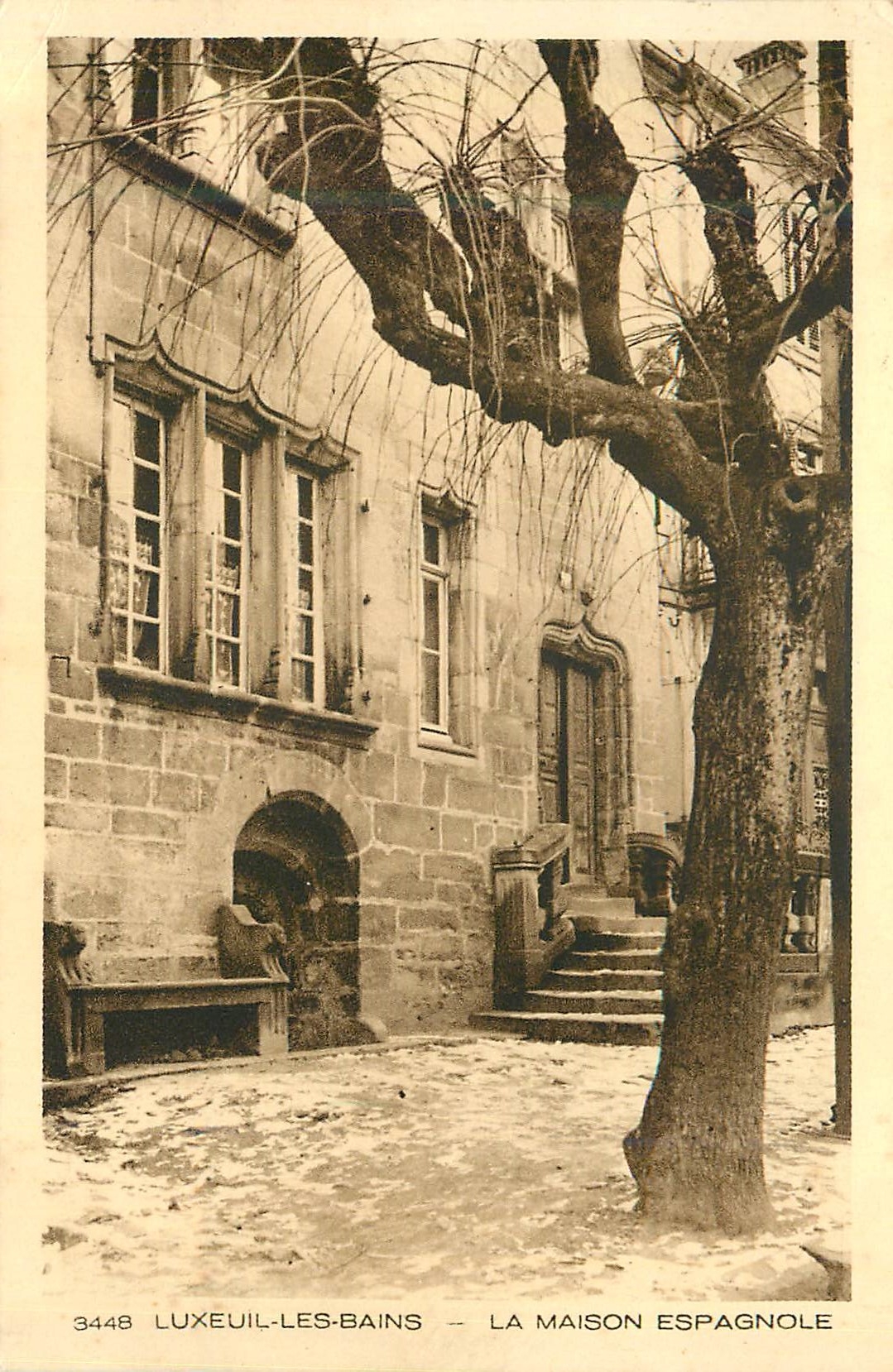 CPM 3445 luxeuil les bains la maison espagnole