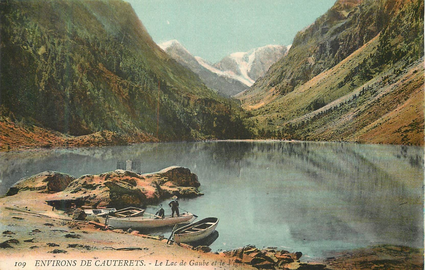 CPA 109 environs de cauterets le lac de gaube