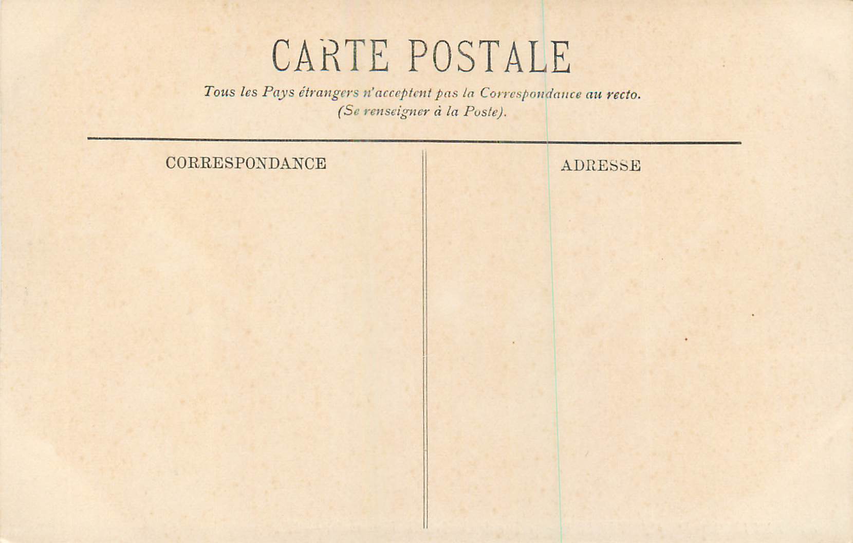 CPA 109 environs de cauterets le lac de gaube — Rückseite