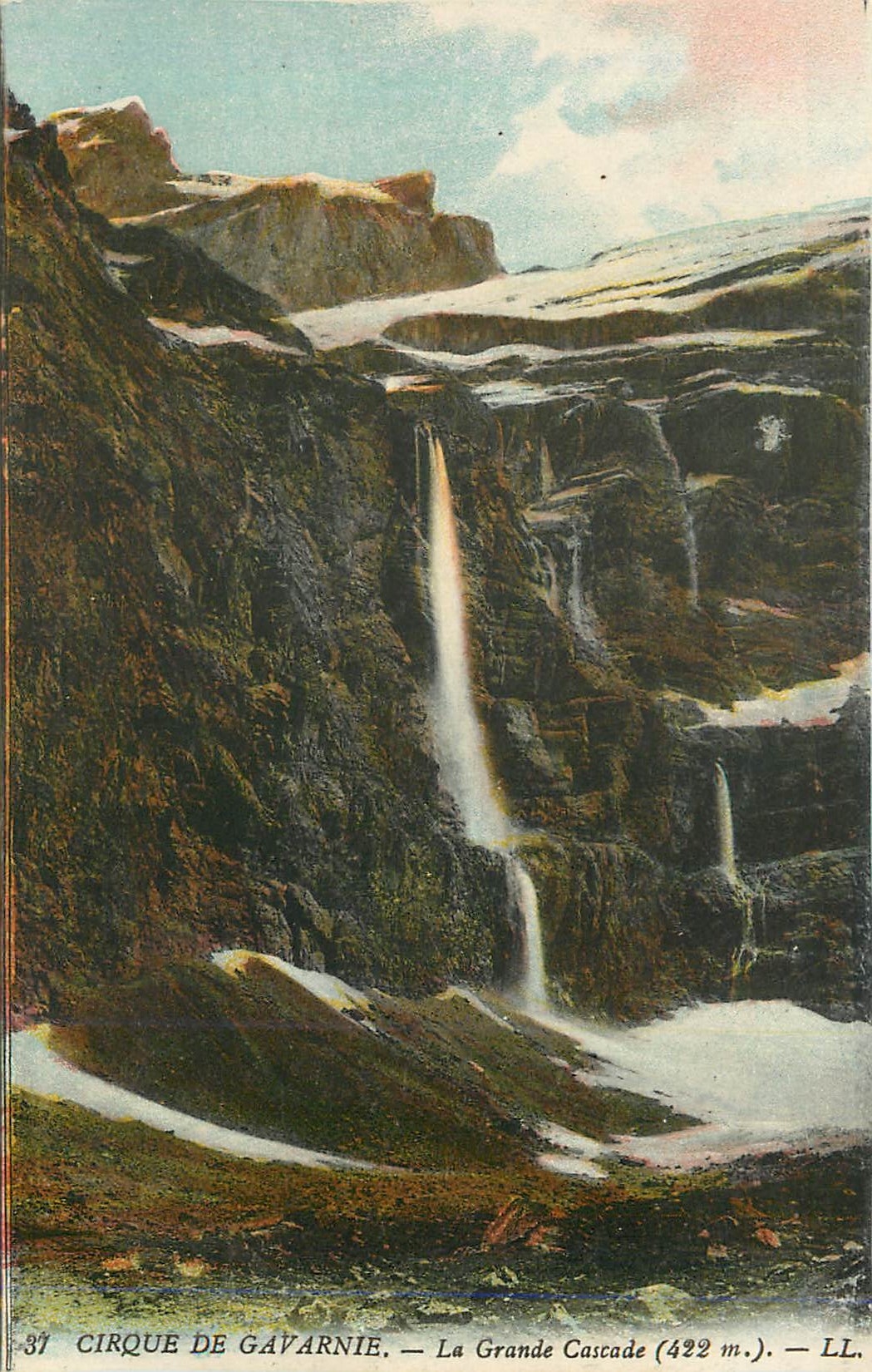 Cirque de Gavarnie — La Grande Cascade (422 m.) — LL