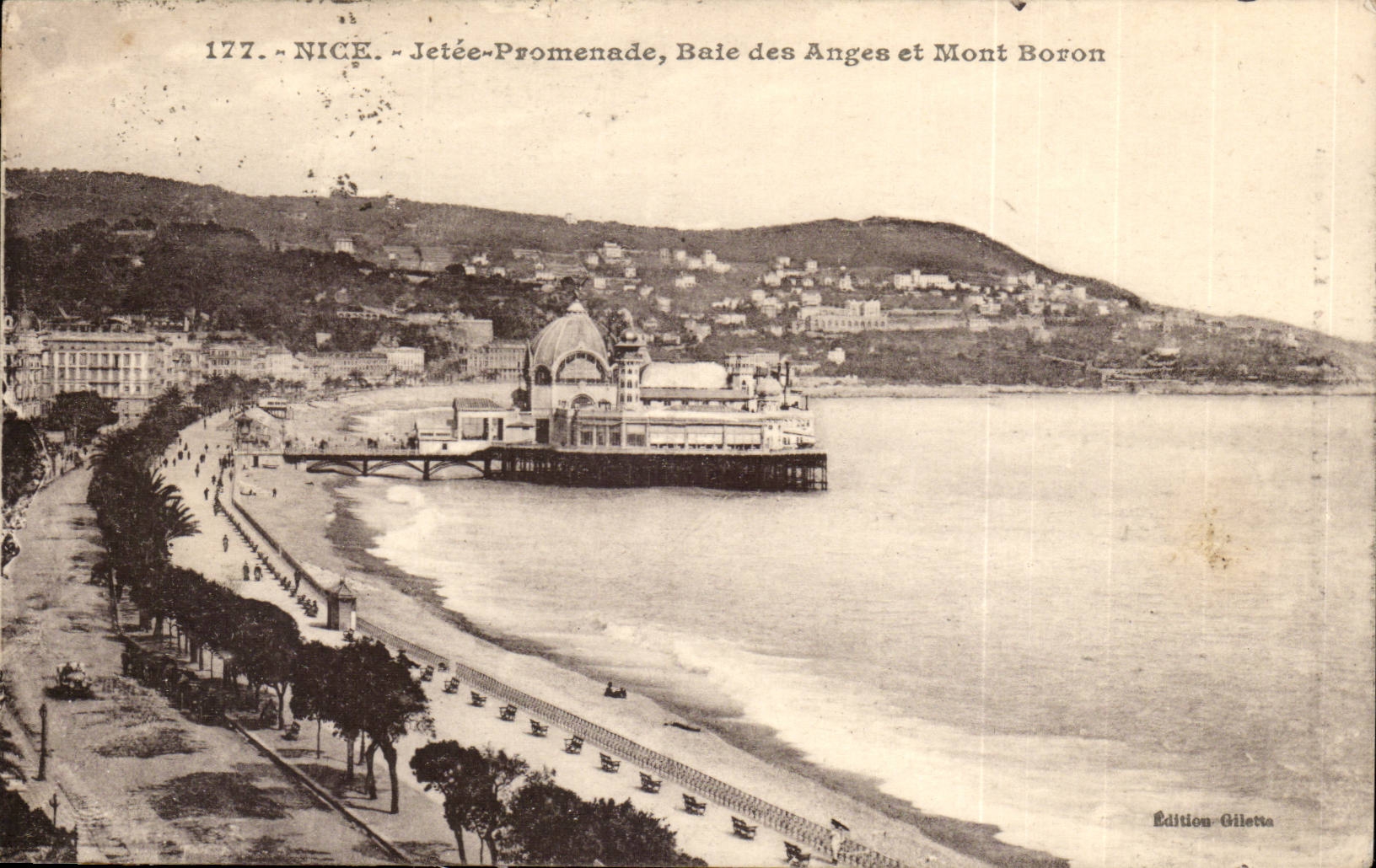 Nice - Jetee Promenade - Baie des Anges et Mont Boron - CPA 