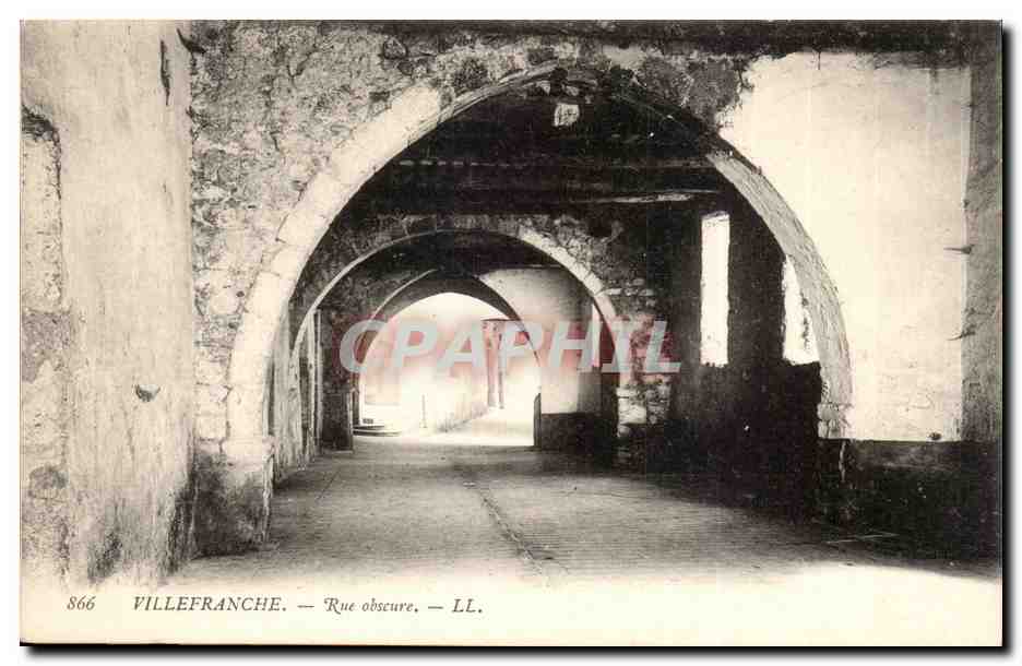 Villefranche — Rue obscure — LL. n° 866
