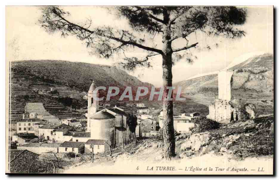 La Turbie — La Iglesia y la Torre de Augusto — LL