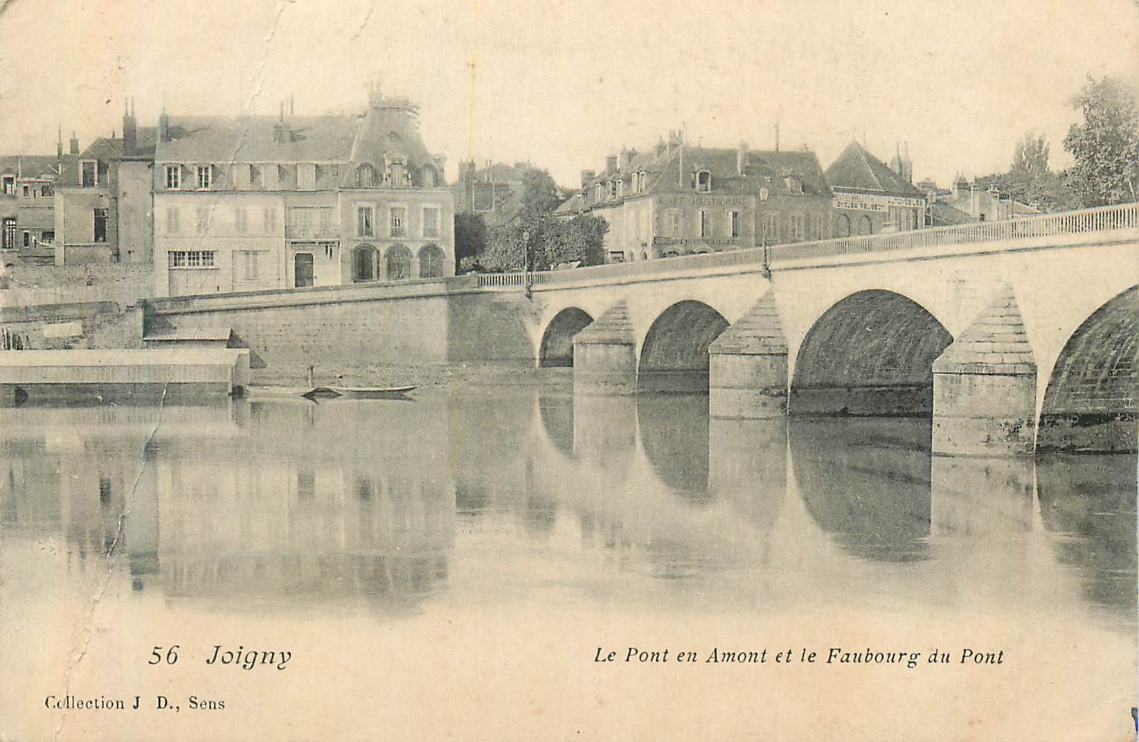 CPA Joigny Le Pont en Amont et le Faubourg du Pont
