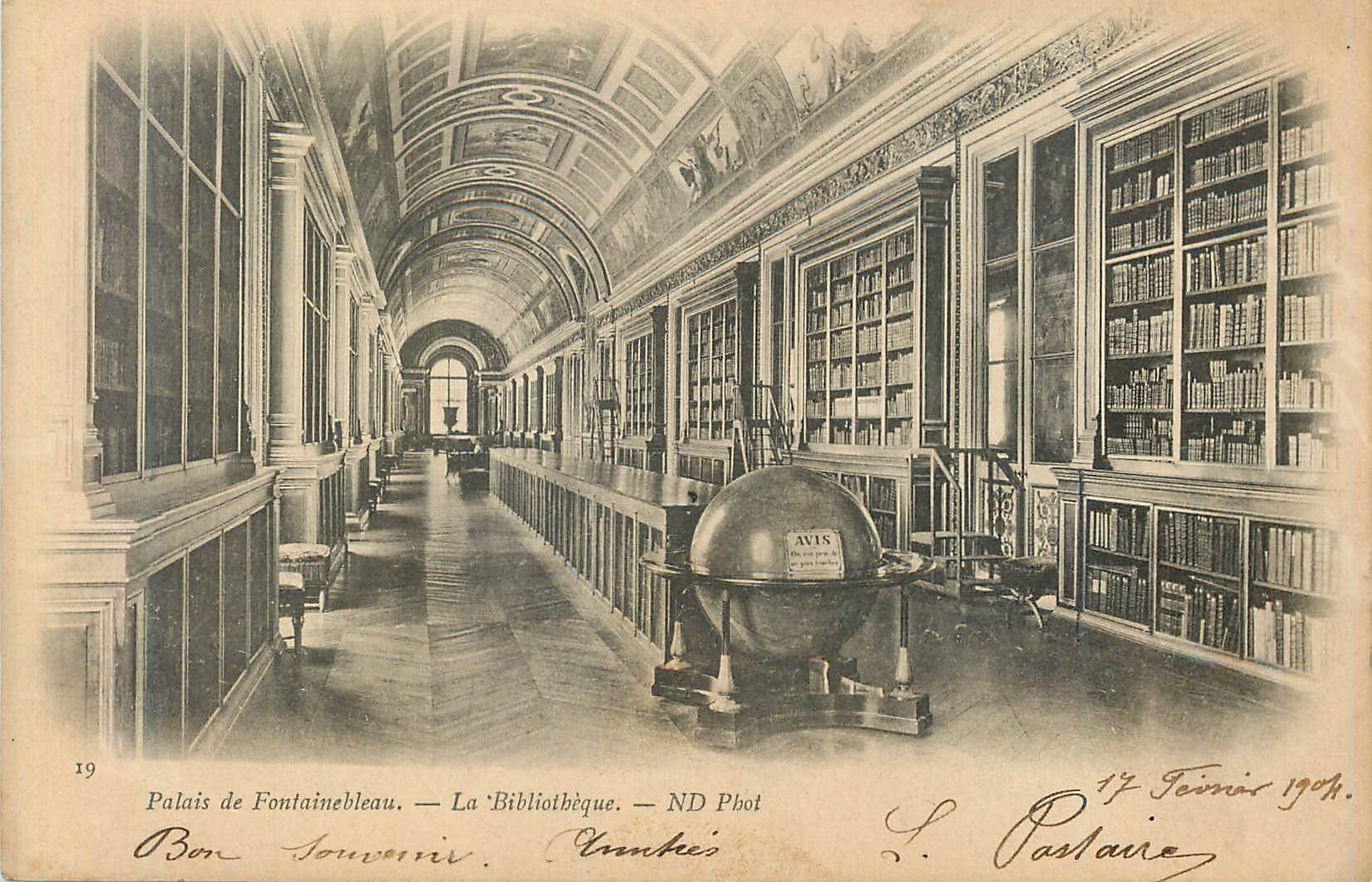 Palais de Fontainebleau — La Bibliothèque — ND Phot
