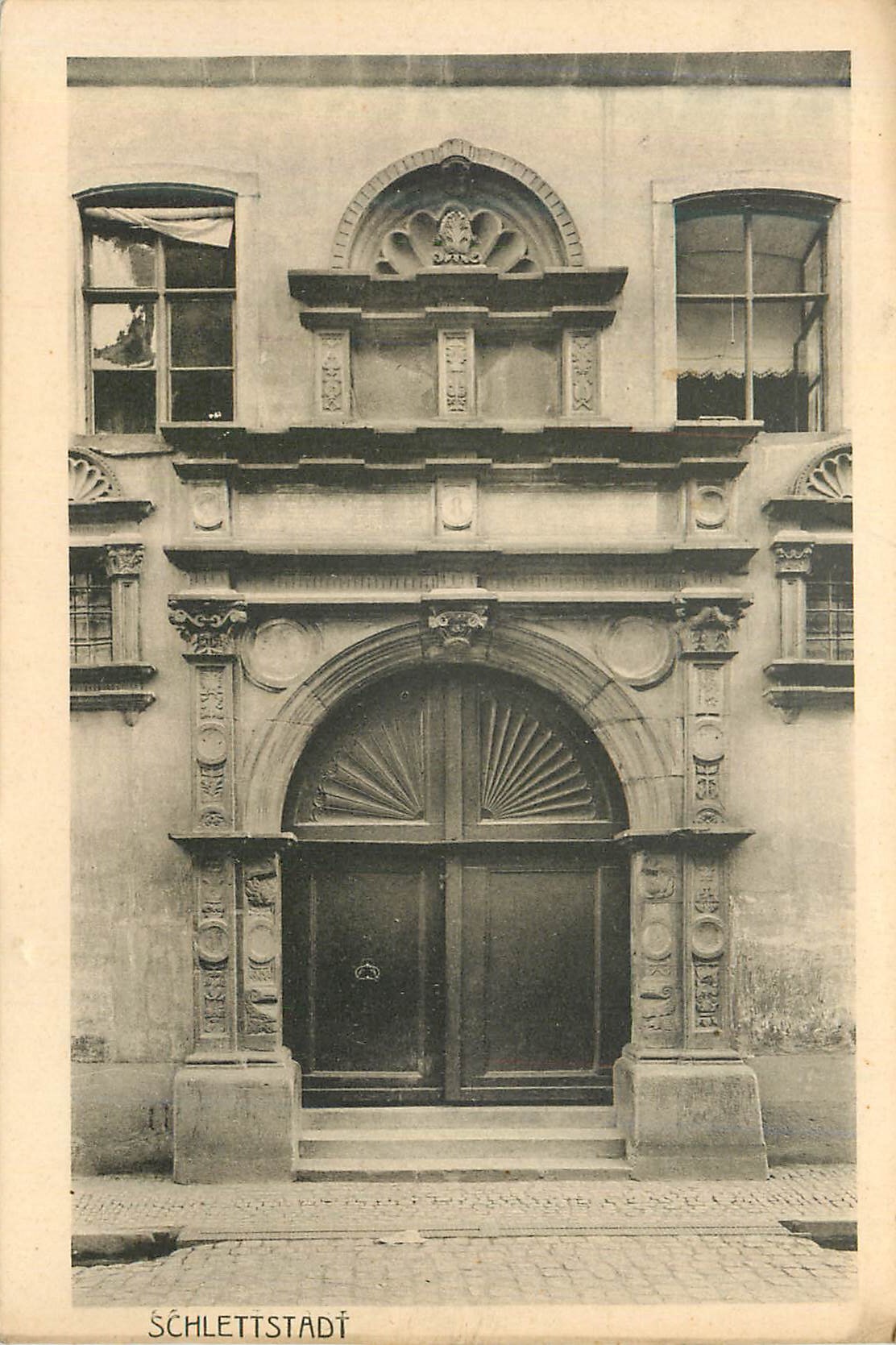 Schlettstadt — Porte d'entrée d'un bâtiment historique — Jul. Manias & Cie, Straßburg, n°1418