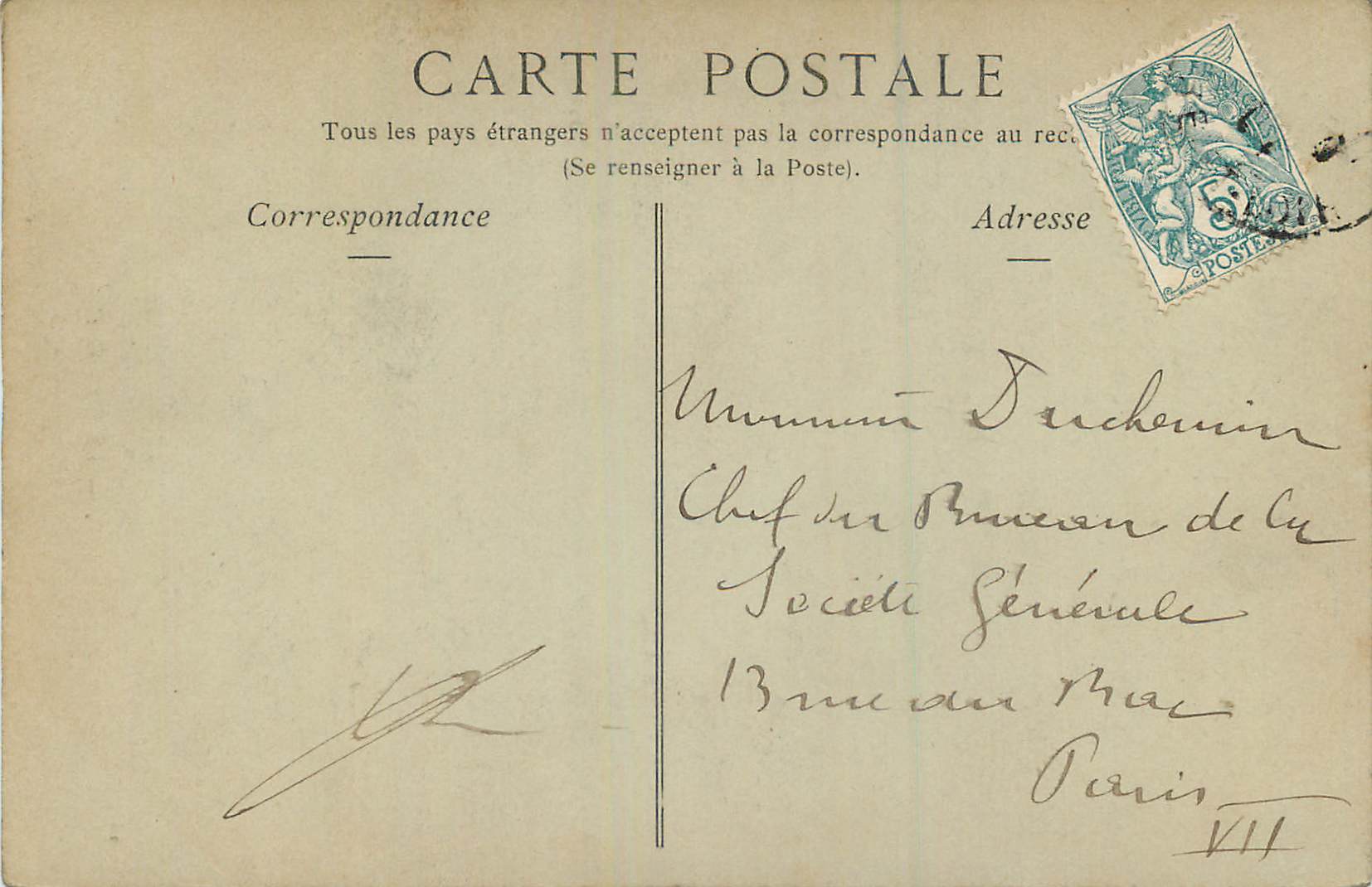 CPA Chartres La Porte Guillaume  — Verso