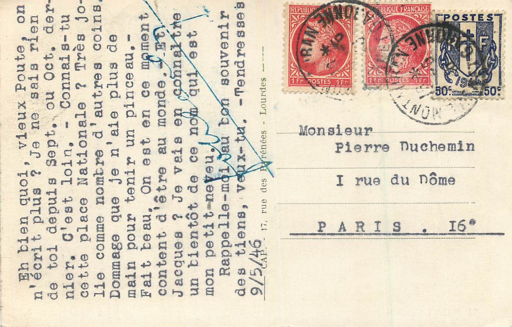 Montauban — La Place Nationale — Cap, n°98 — Verso