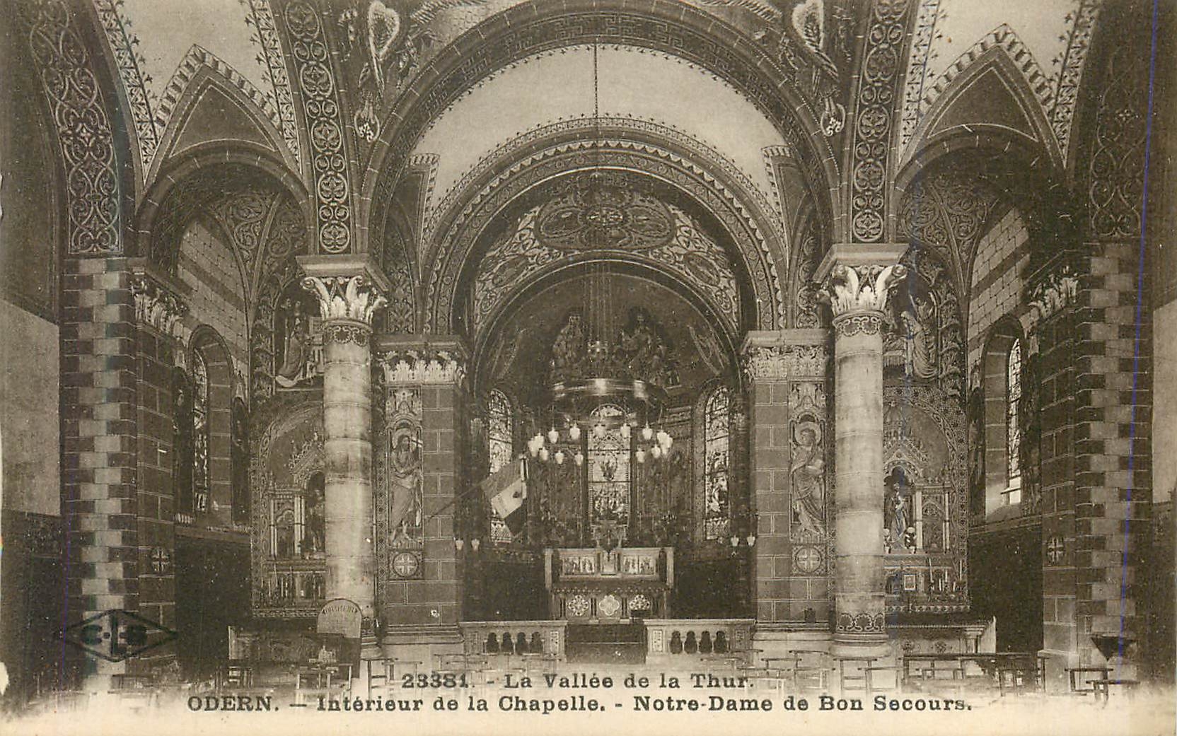 CPA La Vallee de la Thur Odern Interieur de la Chapelle Notre Dame de Bonsecours 