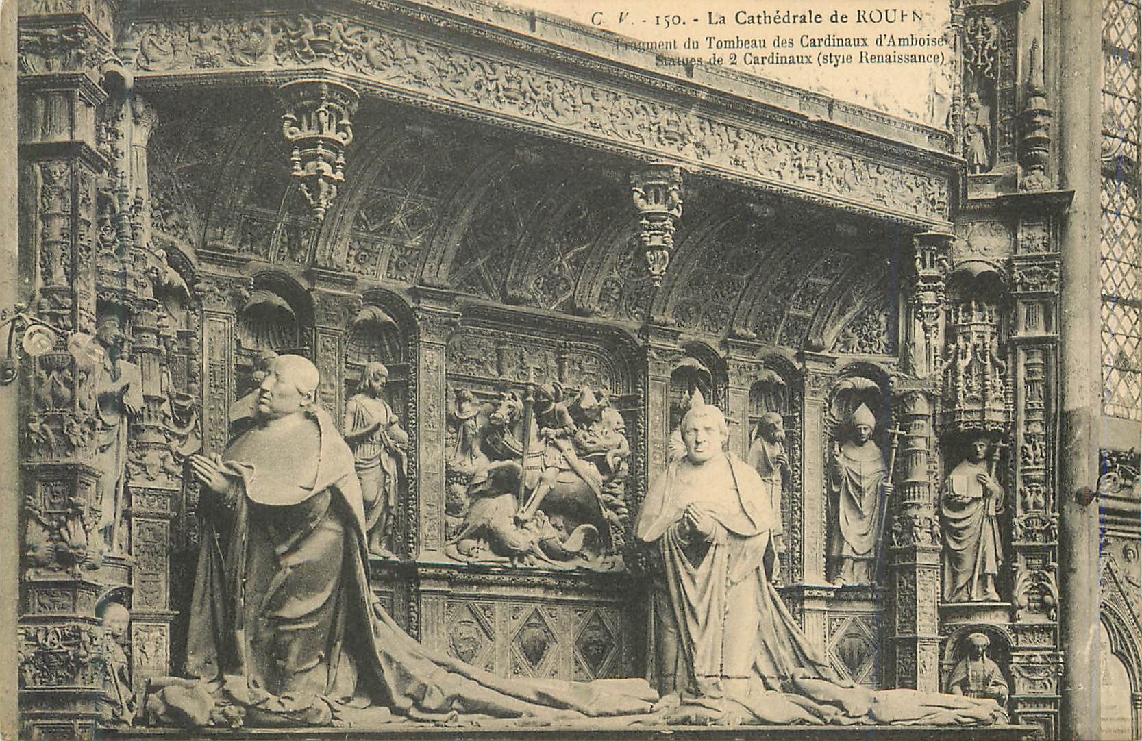 CPA La Cathedrale de Rouen Tombeau des Cardinaux d Amboise 