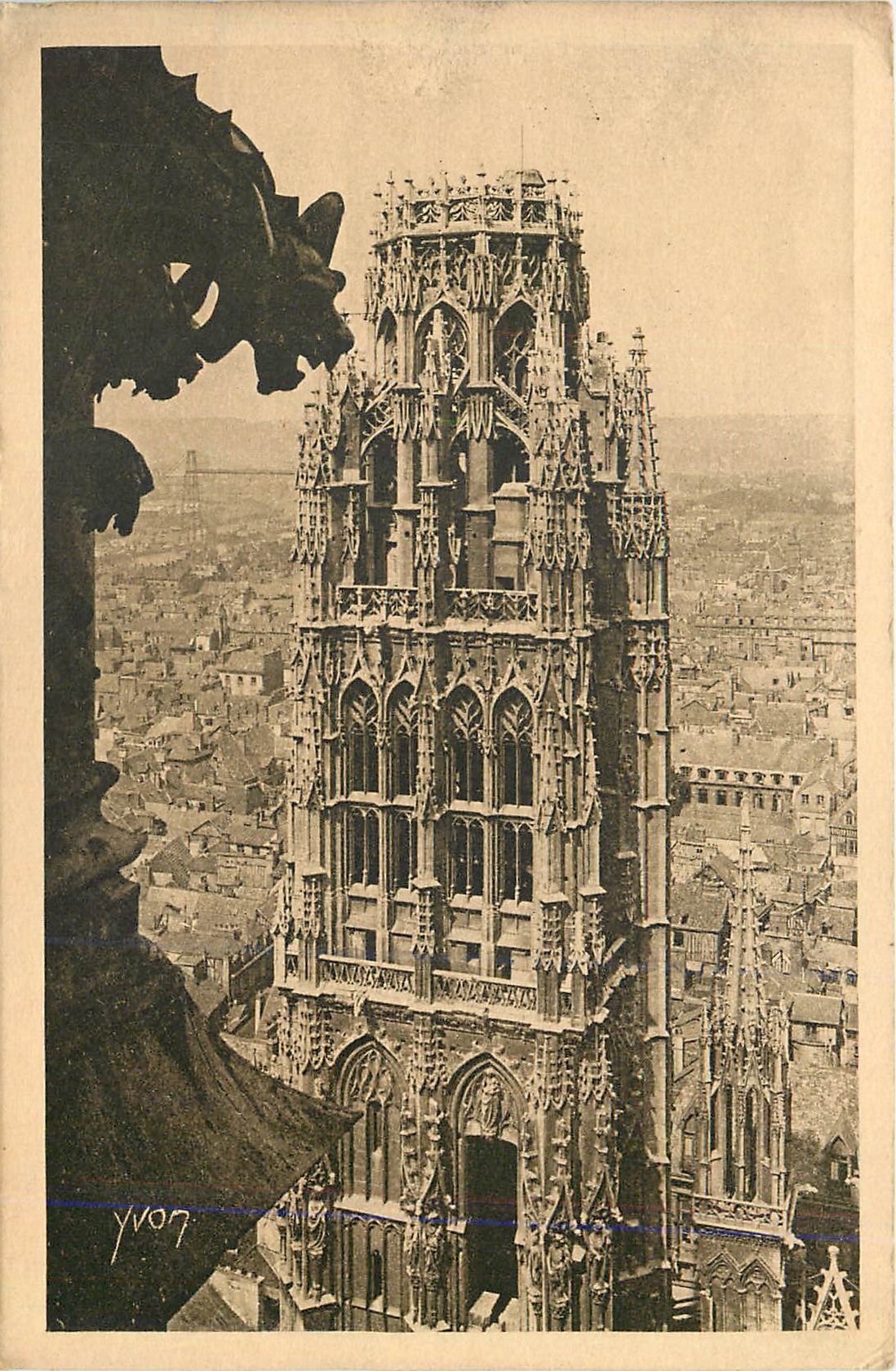 CPA Rouen La Tour du Beurre 