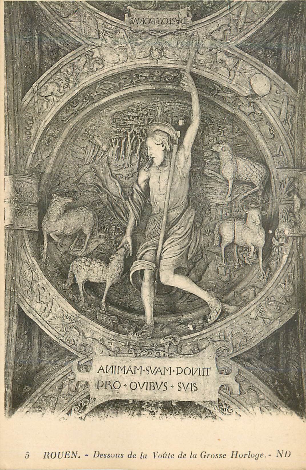CPA Rouen Dessous de la Voute de la Grosse Horloge 