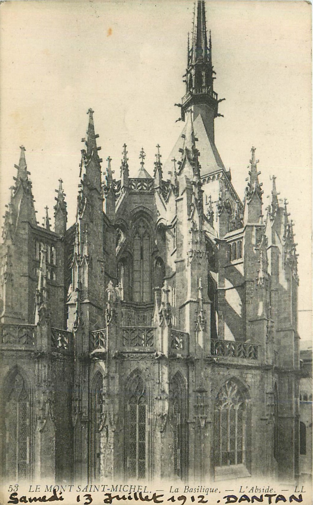 Le Mont Saint-Michel — La Basilique — L'Abside — DANTAN n°53