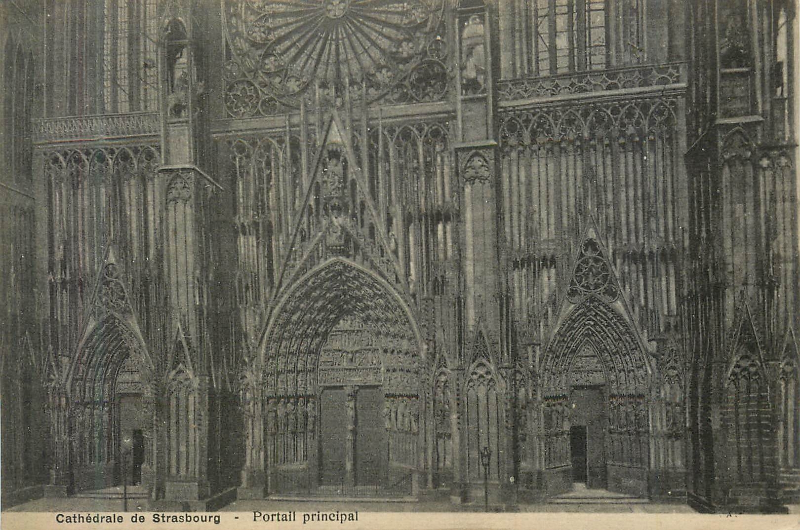 CPA Cathedrale de Strasbourg Portail principal 