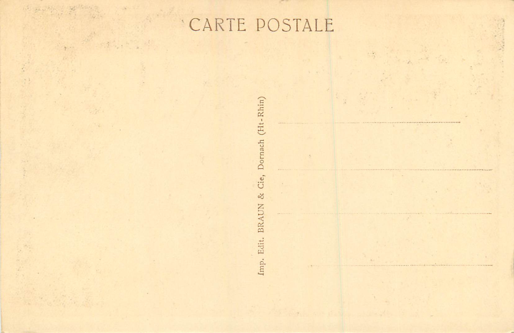CPA Colmar Galerie Molly  — Rückseite
